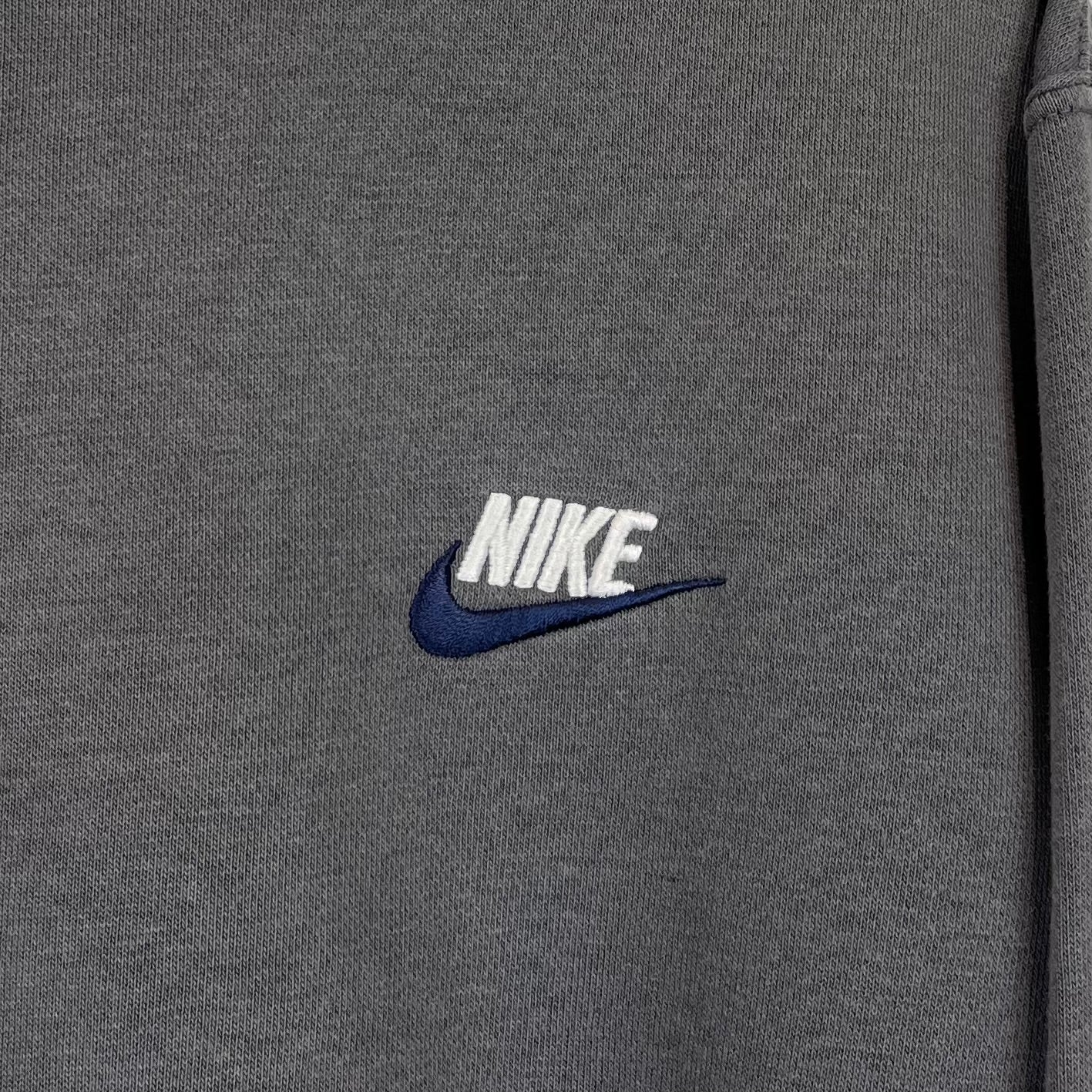 Nike Sweater bestickt Grau M - Vinverse