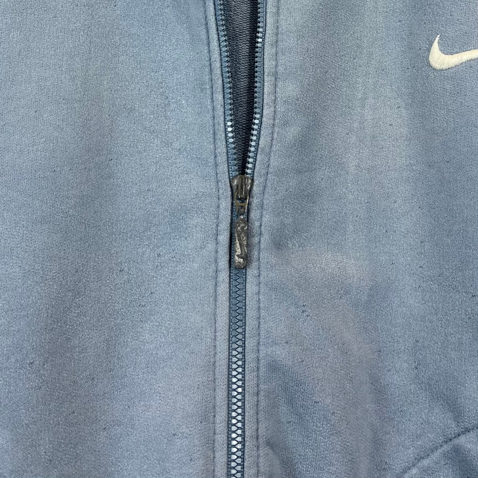 Nike 90s Vintage Zip Hoodie Blau M - Vinverse