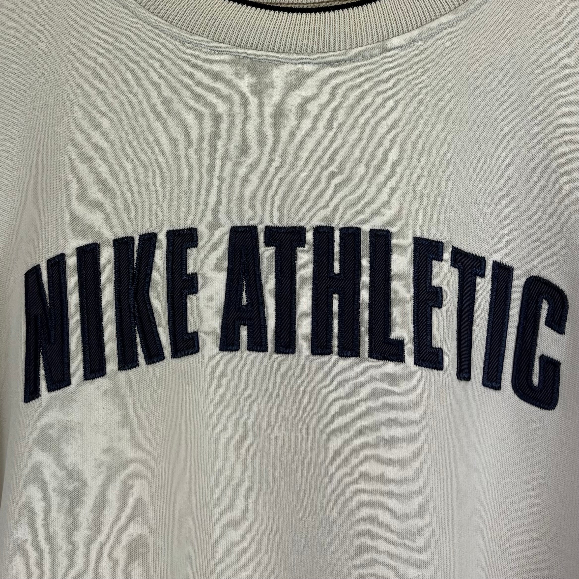 Nike Athletic 90s Vintage Sweater Beige XXL - Vinverse