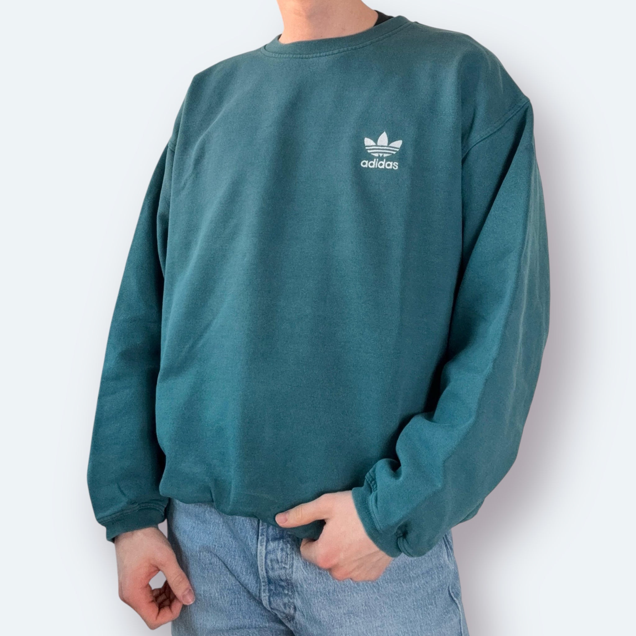Adidas 90s Vintage Trefoil Sweater L - Vinverse
