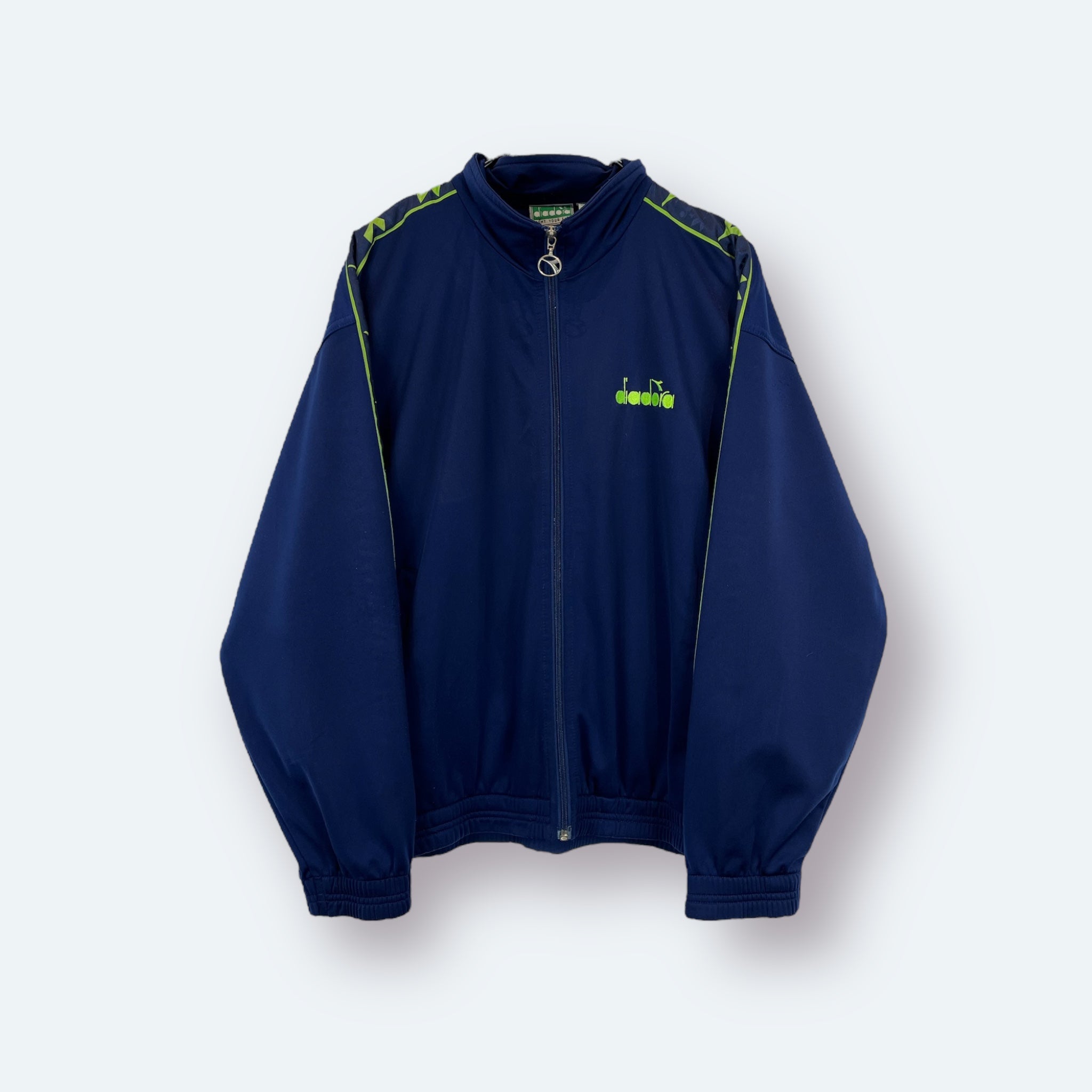 Diadora 90s Vintage Trainingsjacke Marineblau S - Vinverse