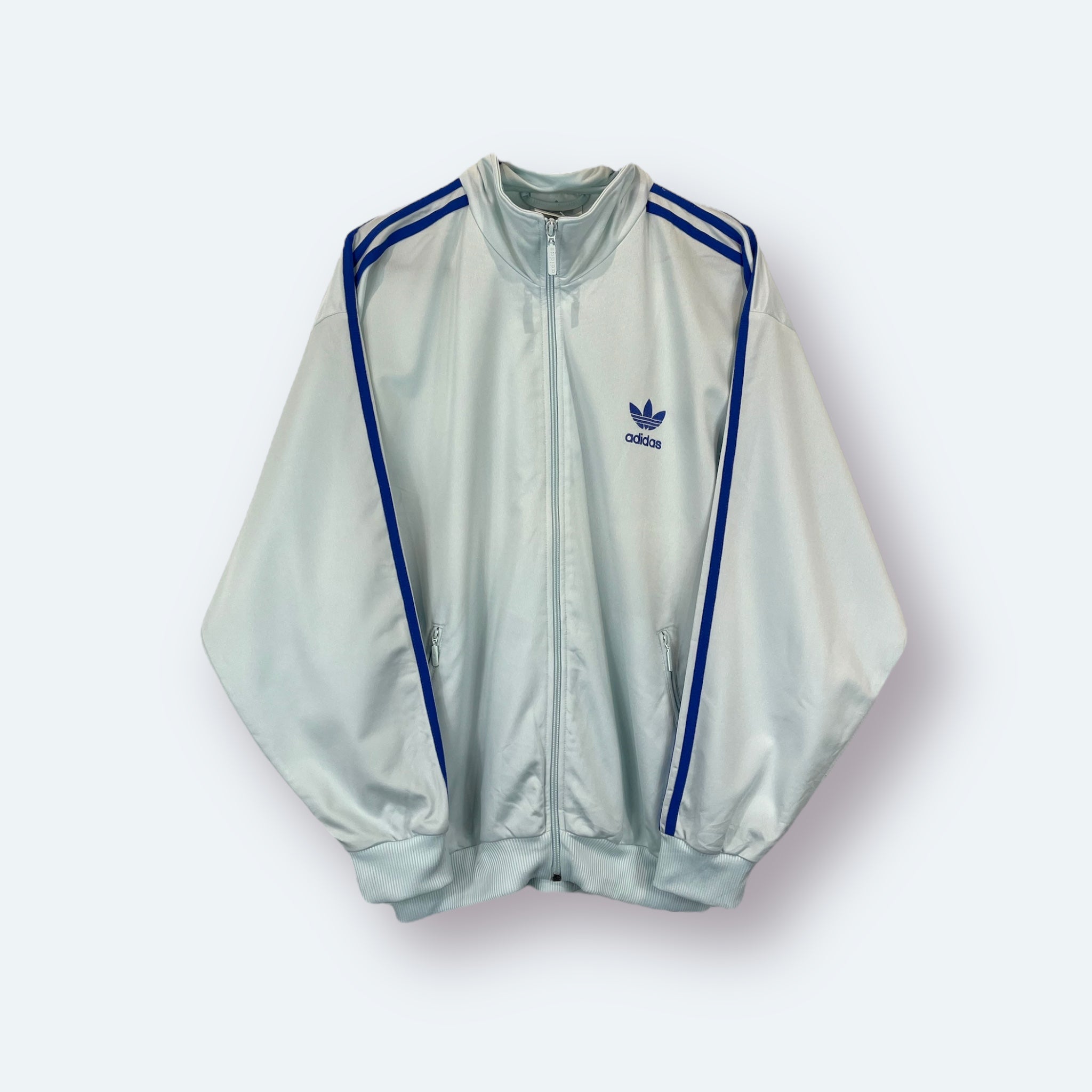 Adidas 80s Vintage Trainingsjacke Hellblau M - Vinverse