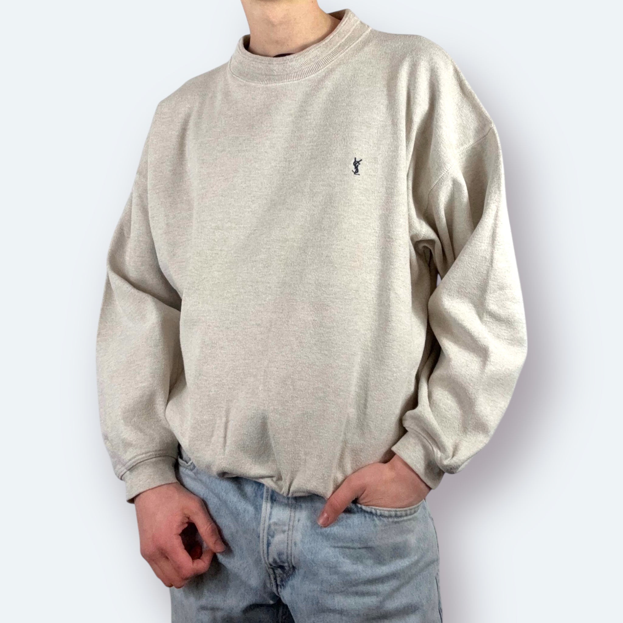 Yves Saint Laurent Vintage Sweater Beige XL - Vinverse