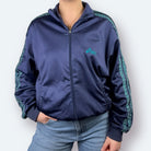 Asics 90s Vintage Trainingsjacke Marineblau S - Vinverse
