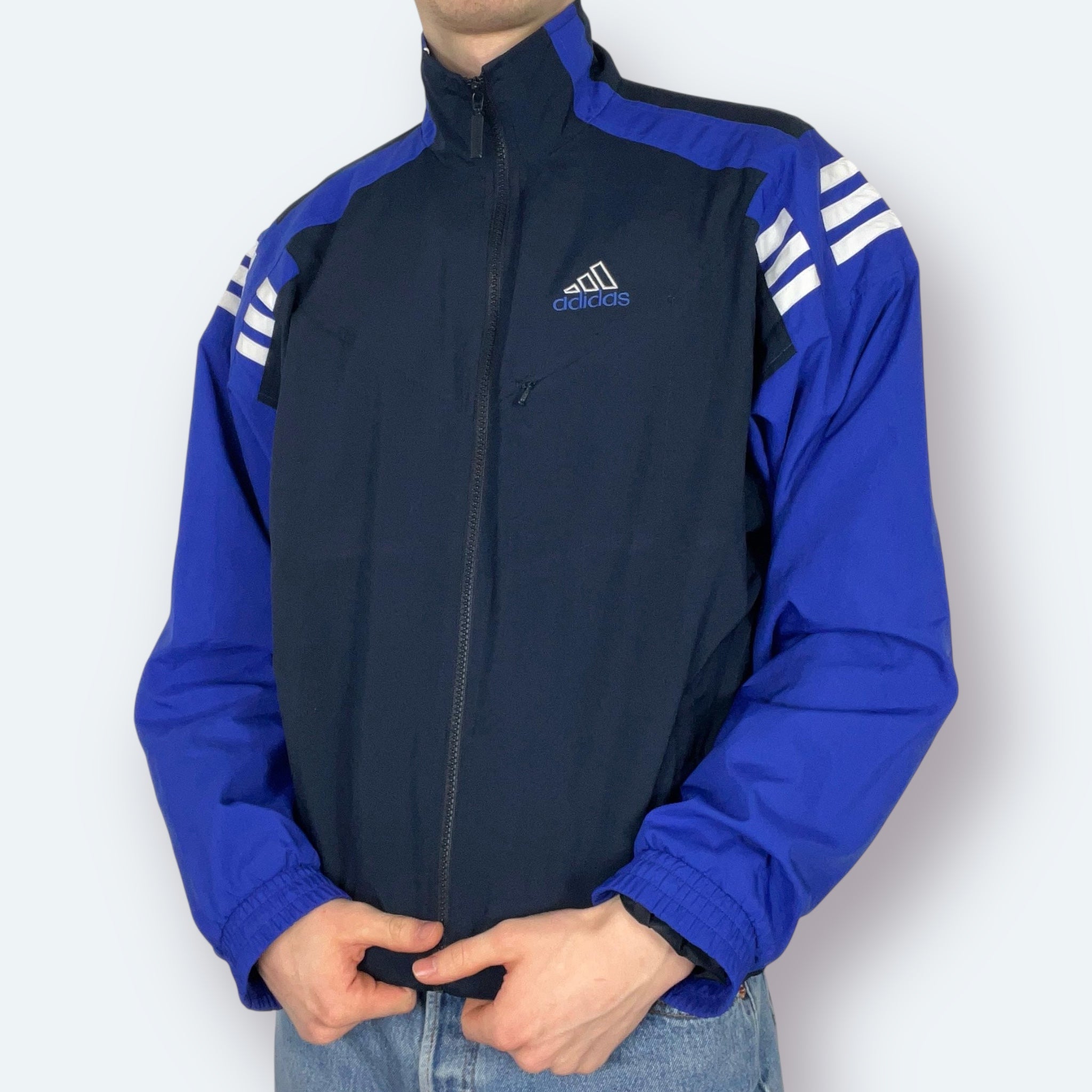 Adidas 2001 Y2K Trainingsjacke Marineblau M - Vinverse
