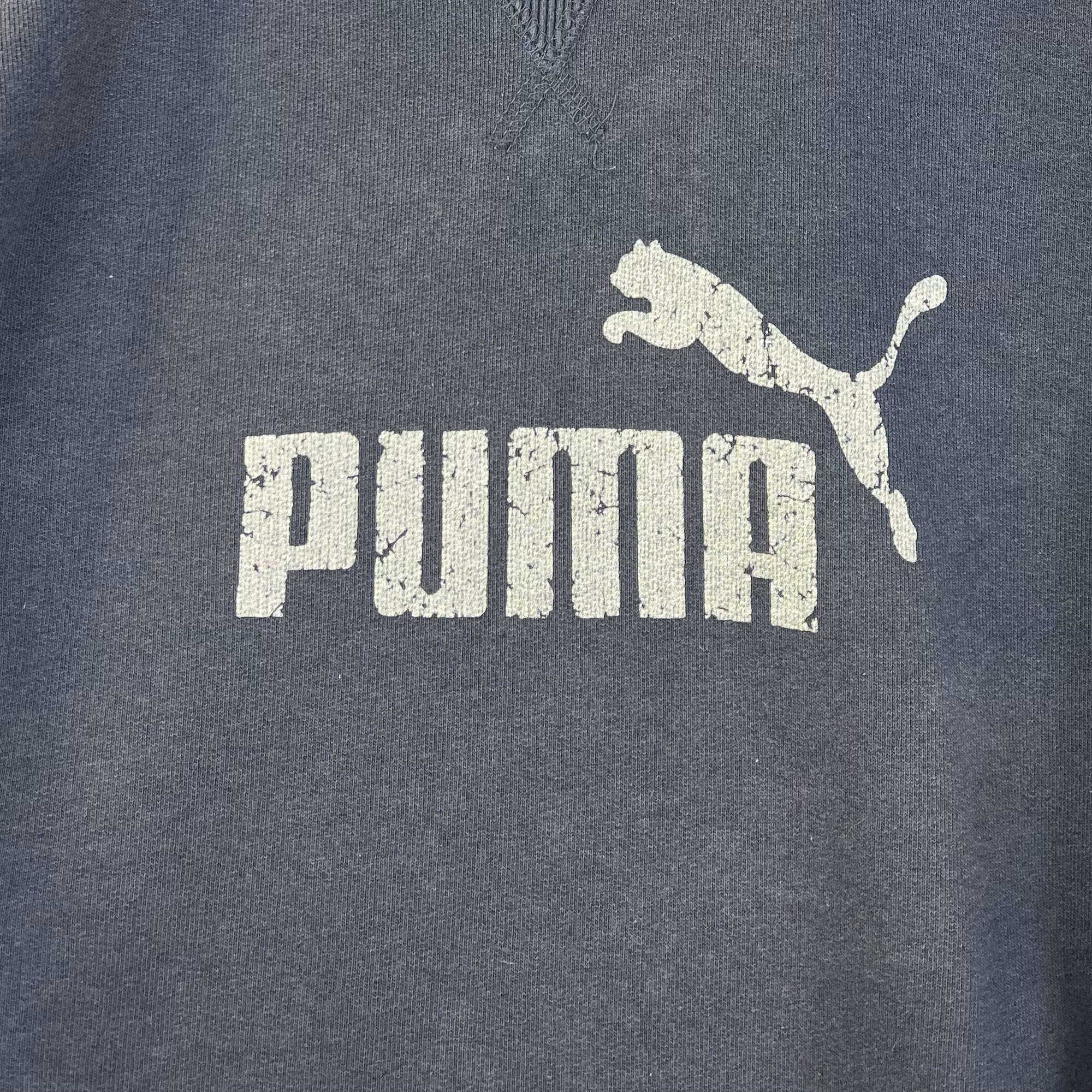 Puma 90er Vintage Sweater Print Grau M - Vinverse