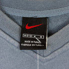 Nike 90s Washed Vintage Sweater Center Swoosh Blau M - Vinverse