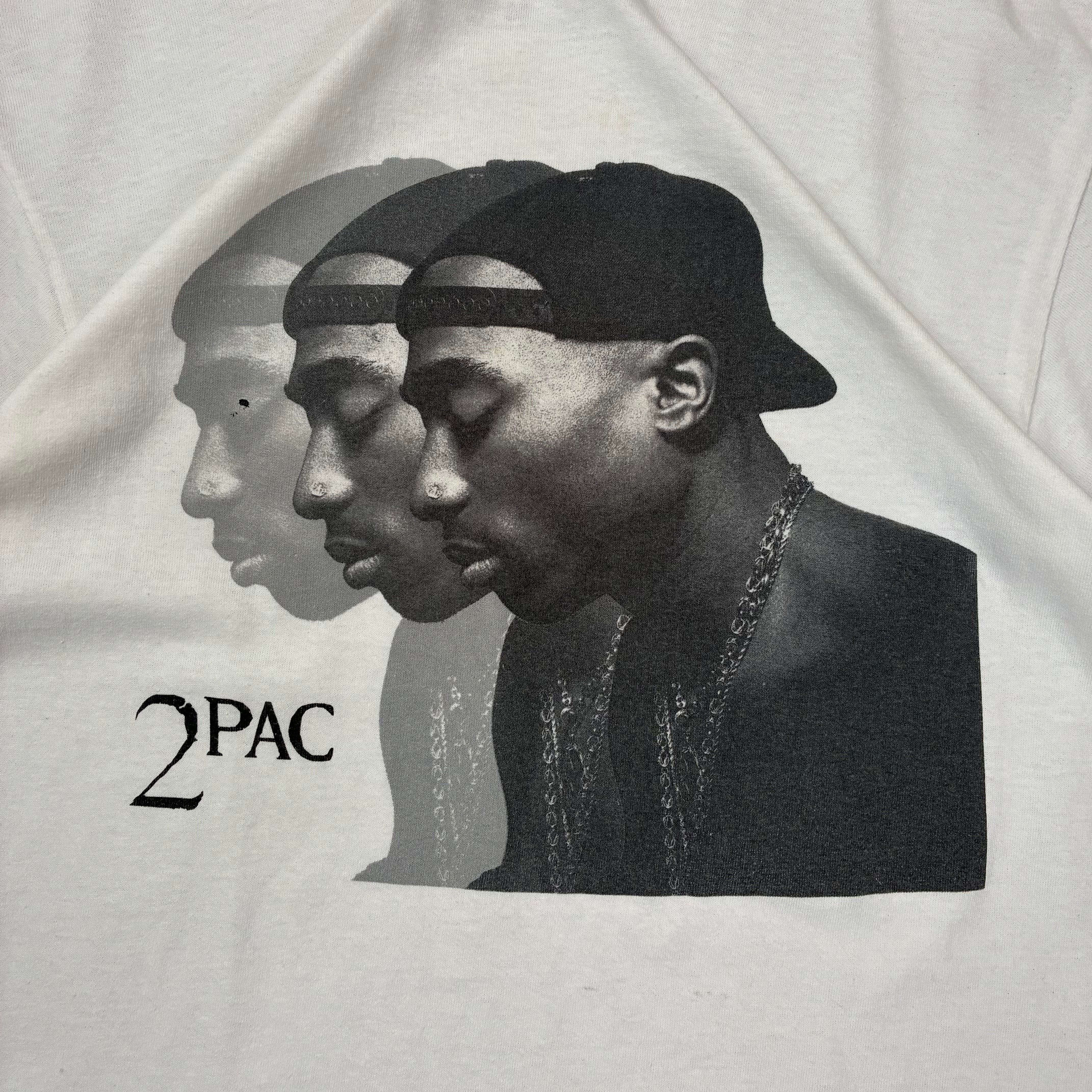 2Pac Print Shirt Weiß M - Vinverse