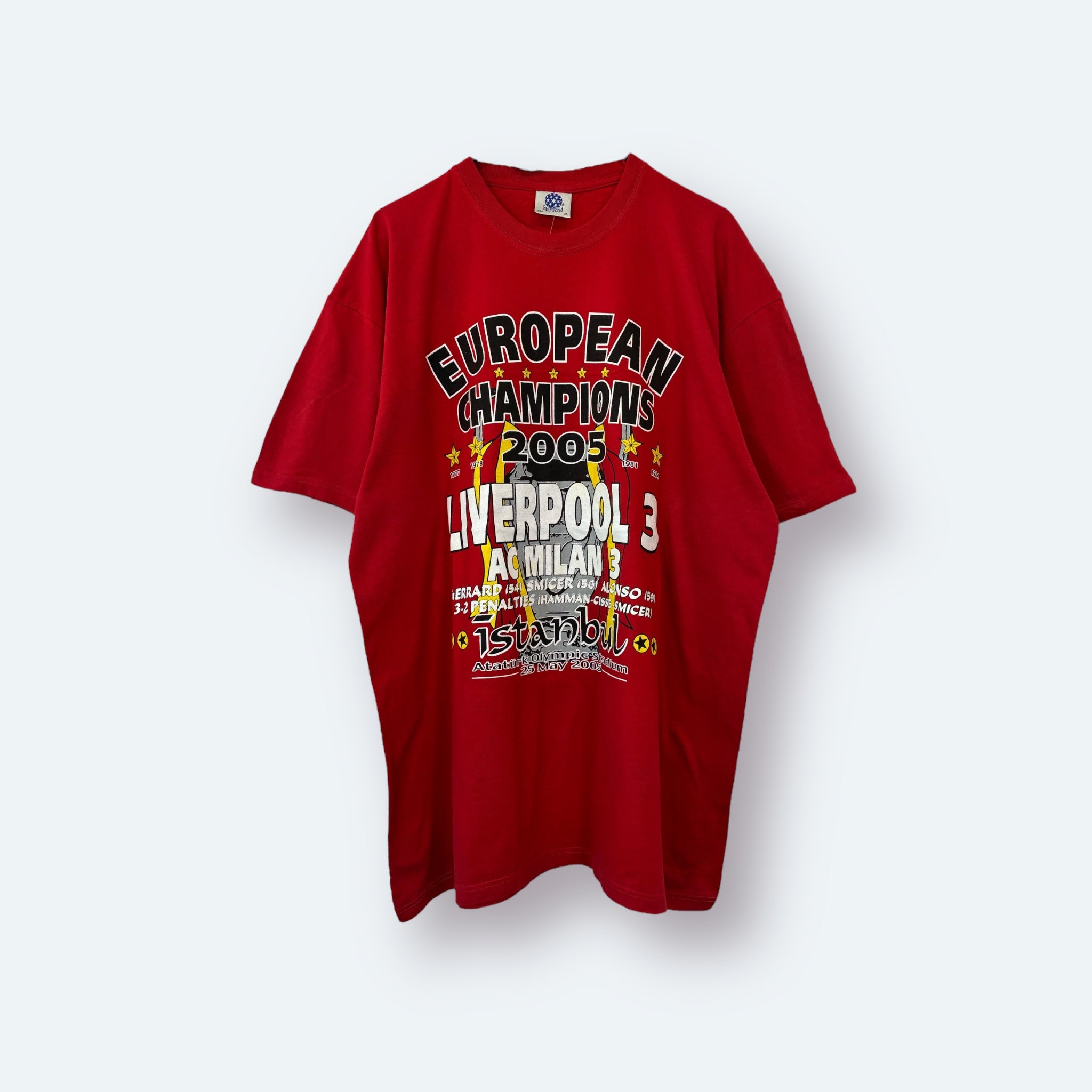 Liverpool 2005 Printed Tee European Champion XL - Vinverse