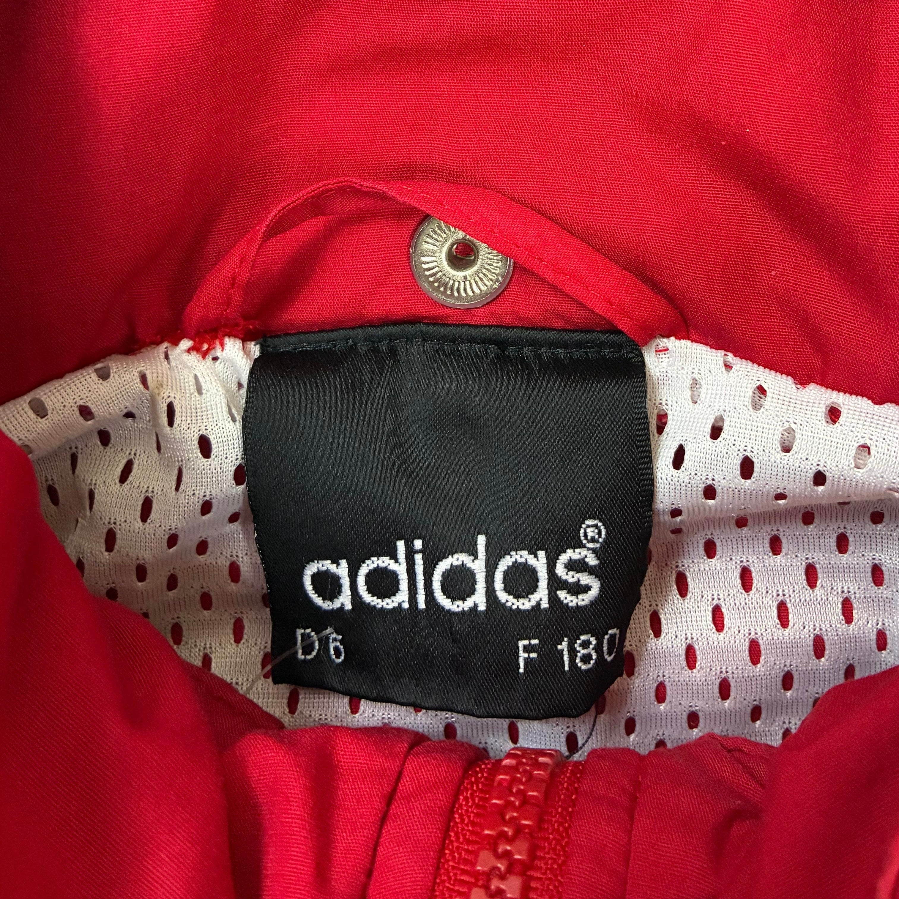 Adidas 80er Vintage Trainingsjacke Rot M - Vinverse