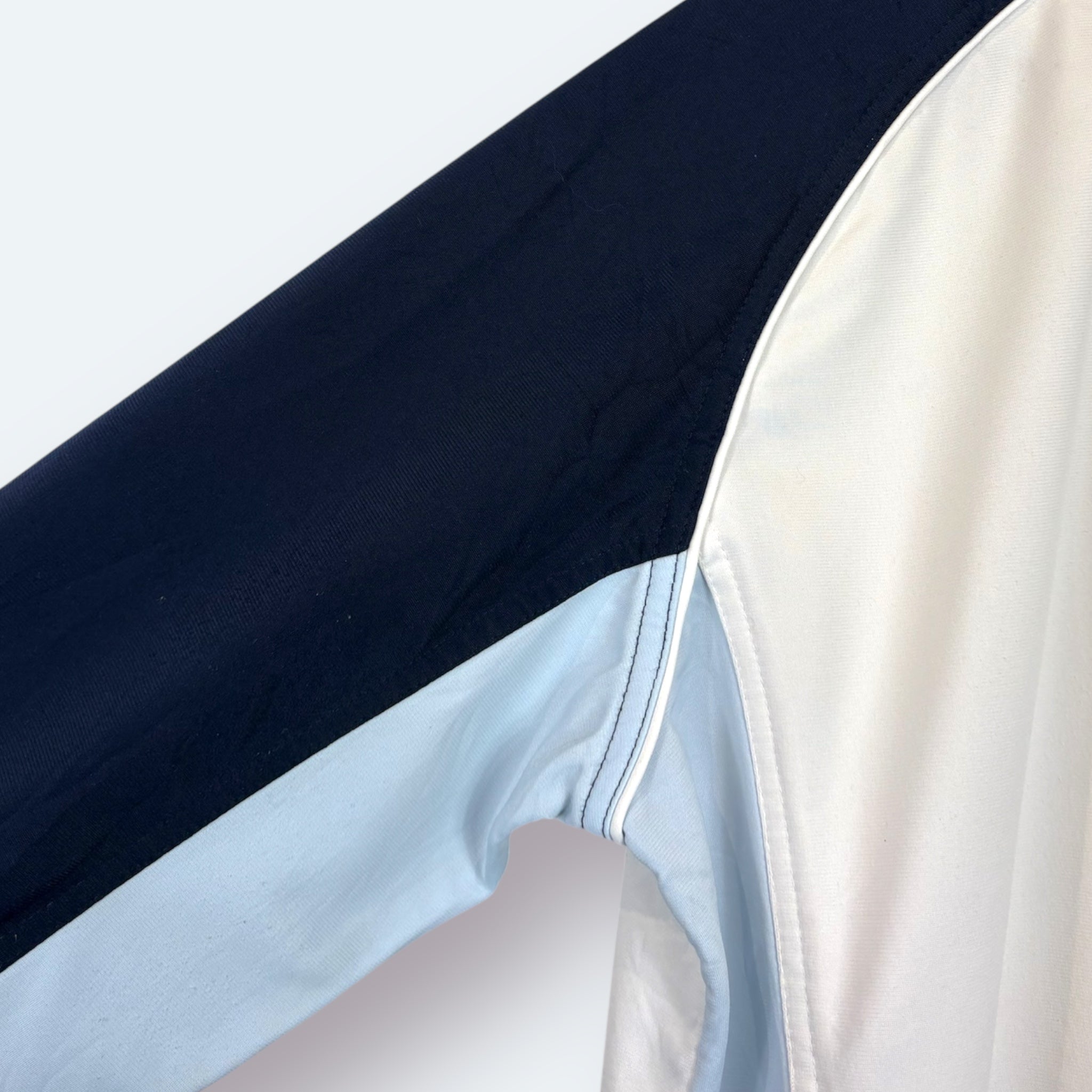 Nike 2000s Trainingsjacke Weiß Blau L - Vinverse