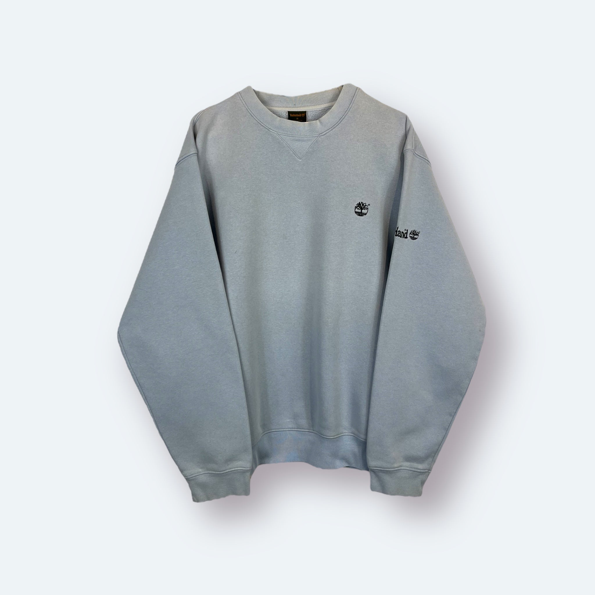 Timberland Vintage Sweater bestickt Hellblau M - Vinverse