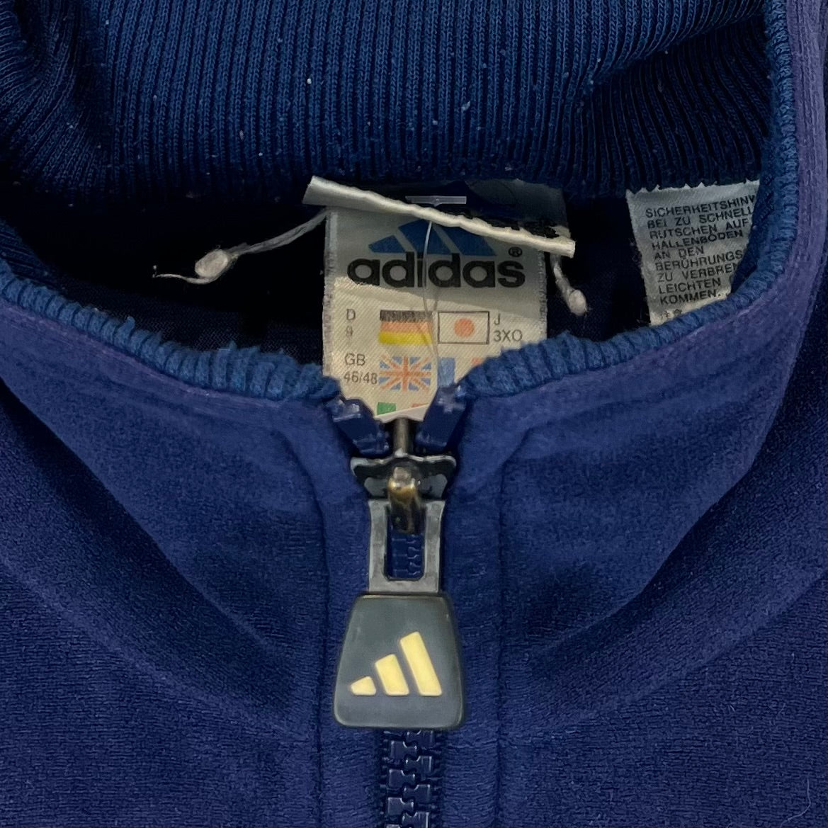 Adidas 2000 Vintage Samt Trainingsjacke Blau XL - Vinverse