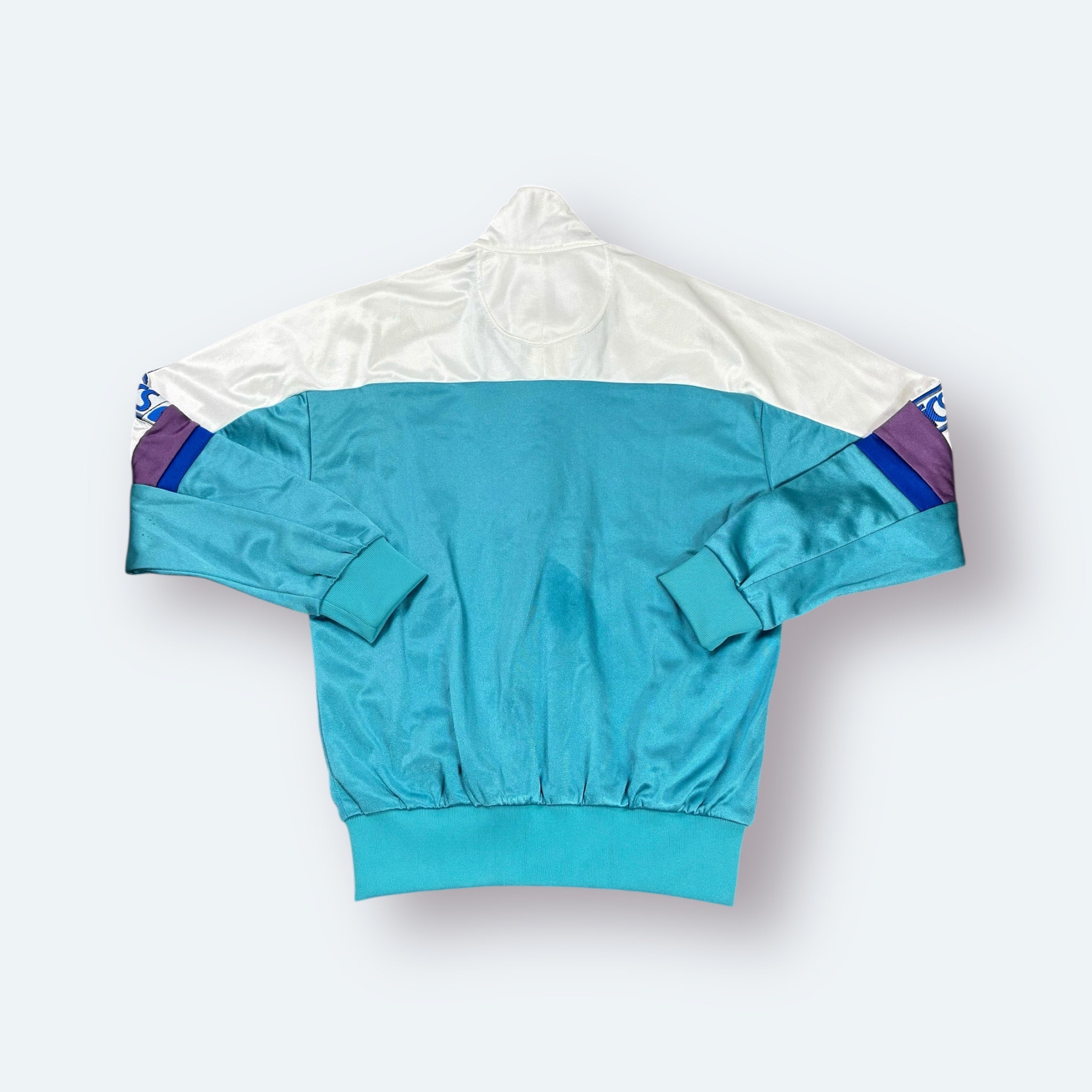 Ascis 90s Vintage Trainingsjacke Türkis Weiß XS - Vinverse