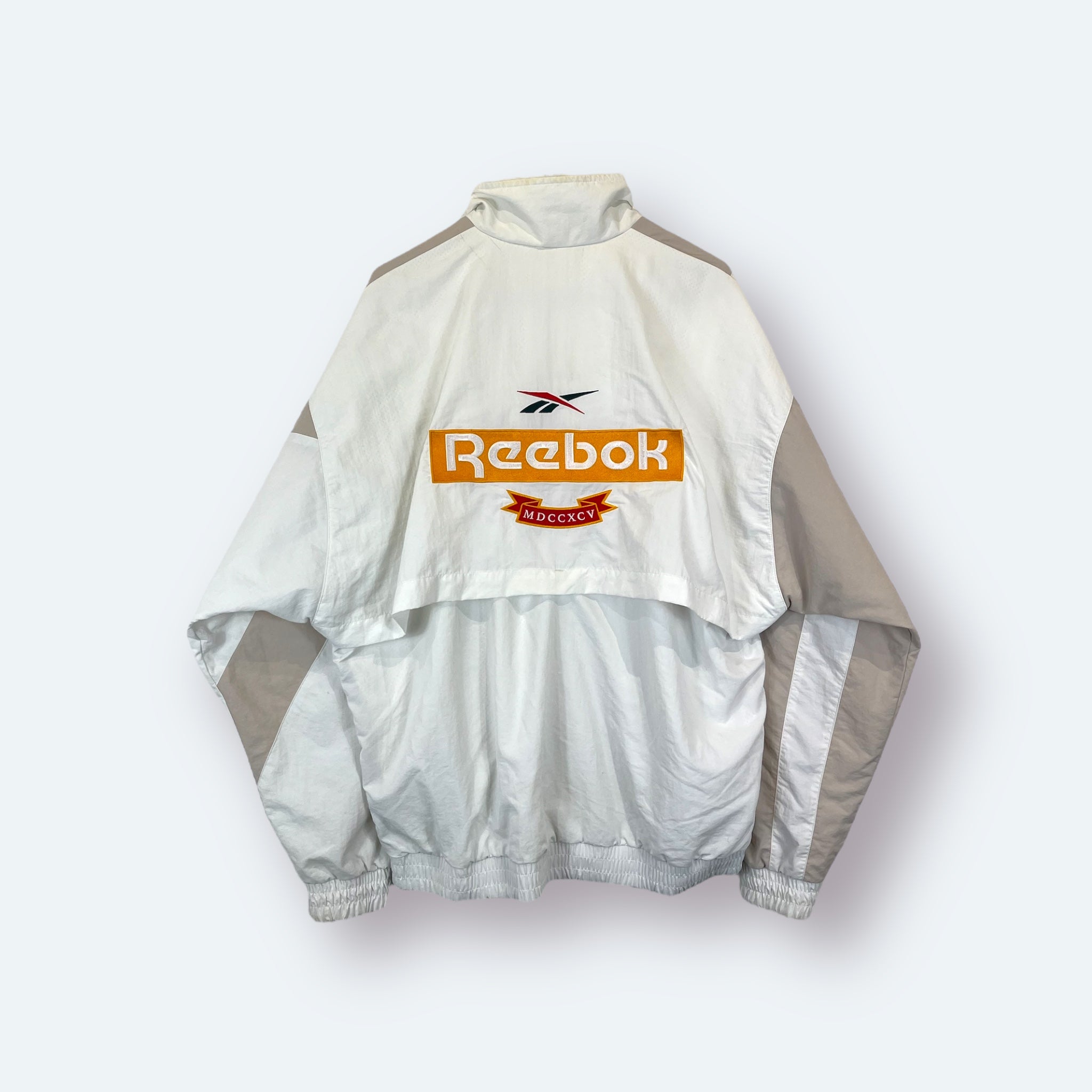 Reebok 90s Vintage Trainingsjacke Weiß M - Vinverse