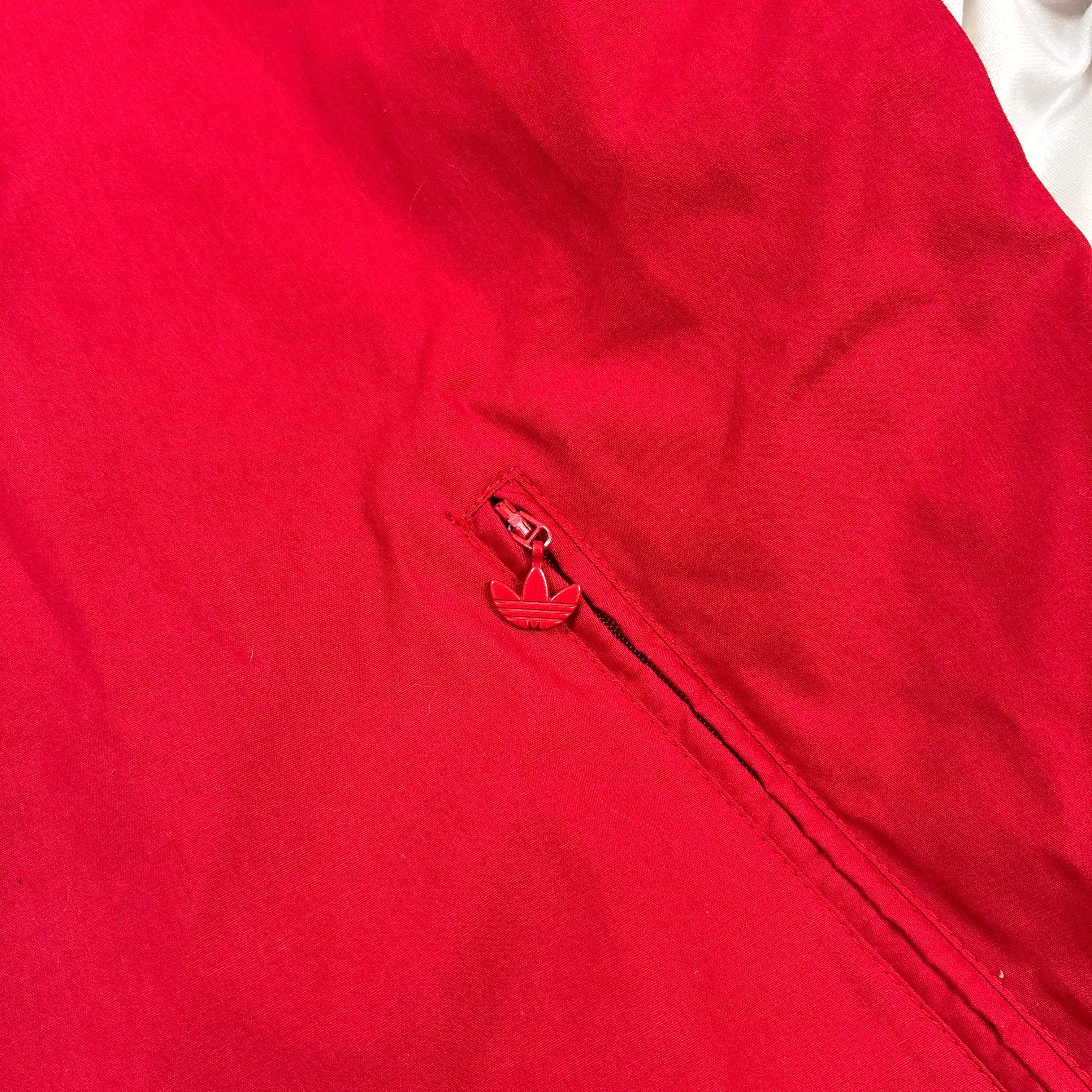 Adidas 80er Vintage Trainingsjacke Rot M - Vinverse