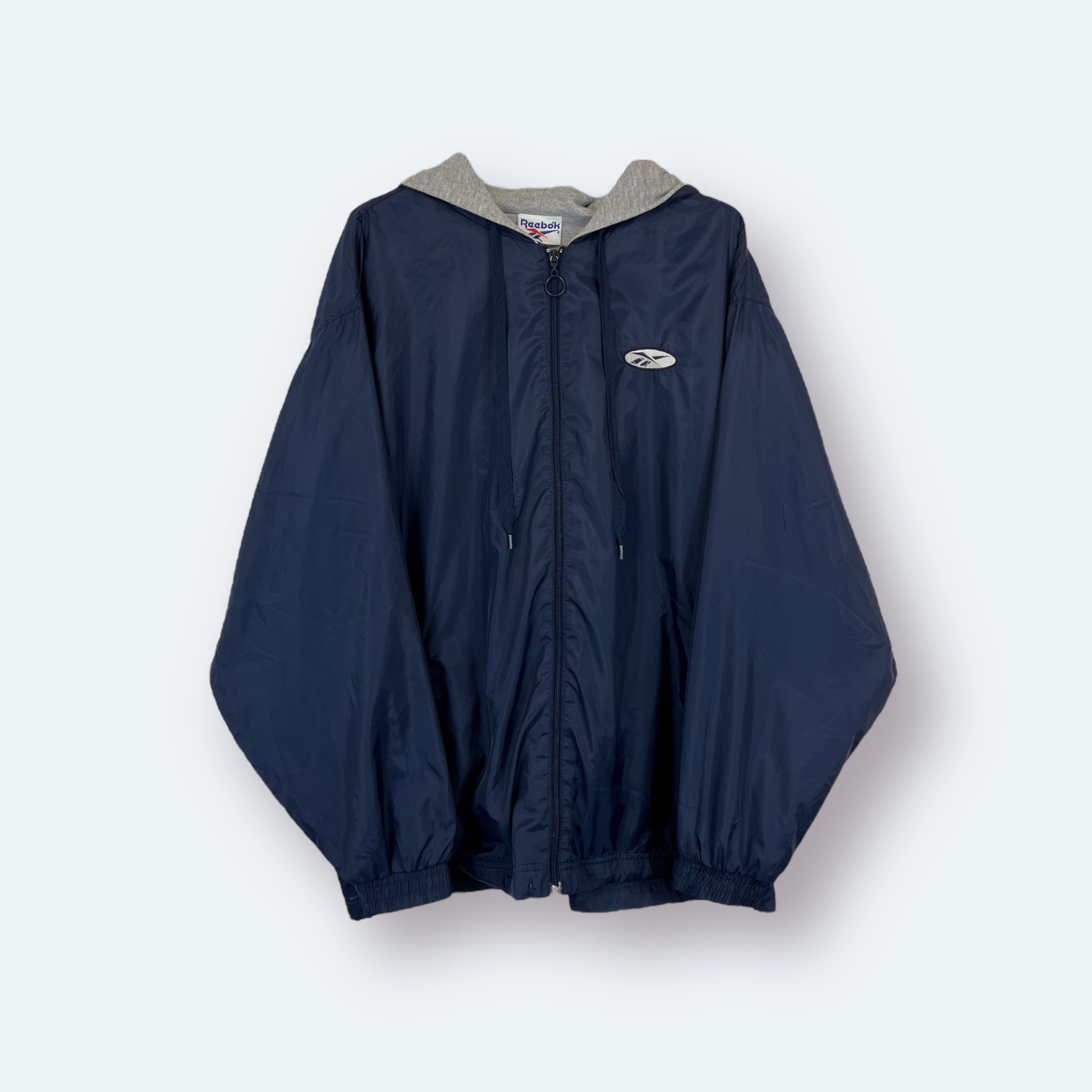 Reebok 2000er Vintage Jacke Marineblau L - Vinverse