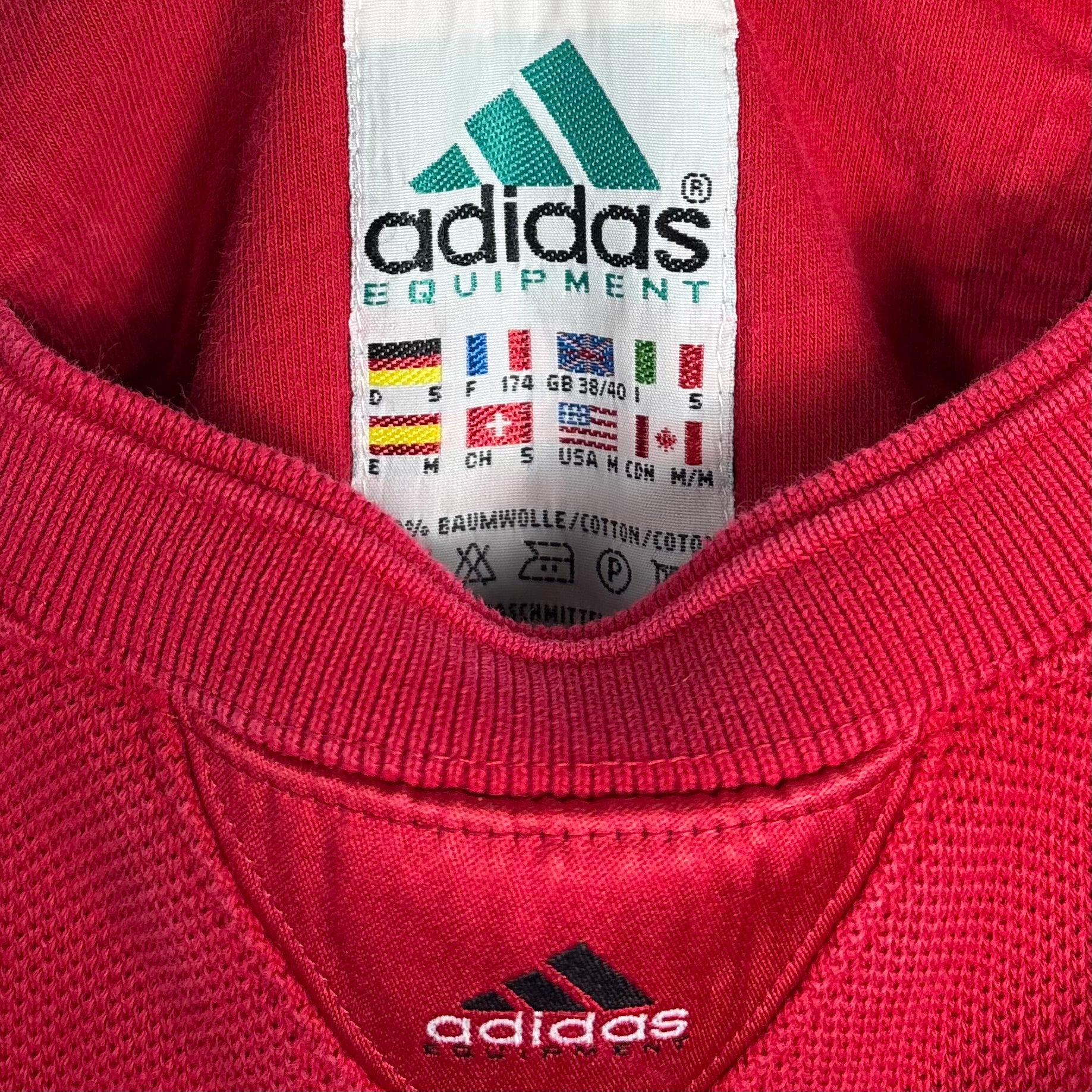 Adidas Equipment Vintage Sweater 90s Rot S - Vinverse