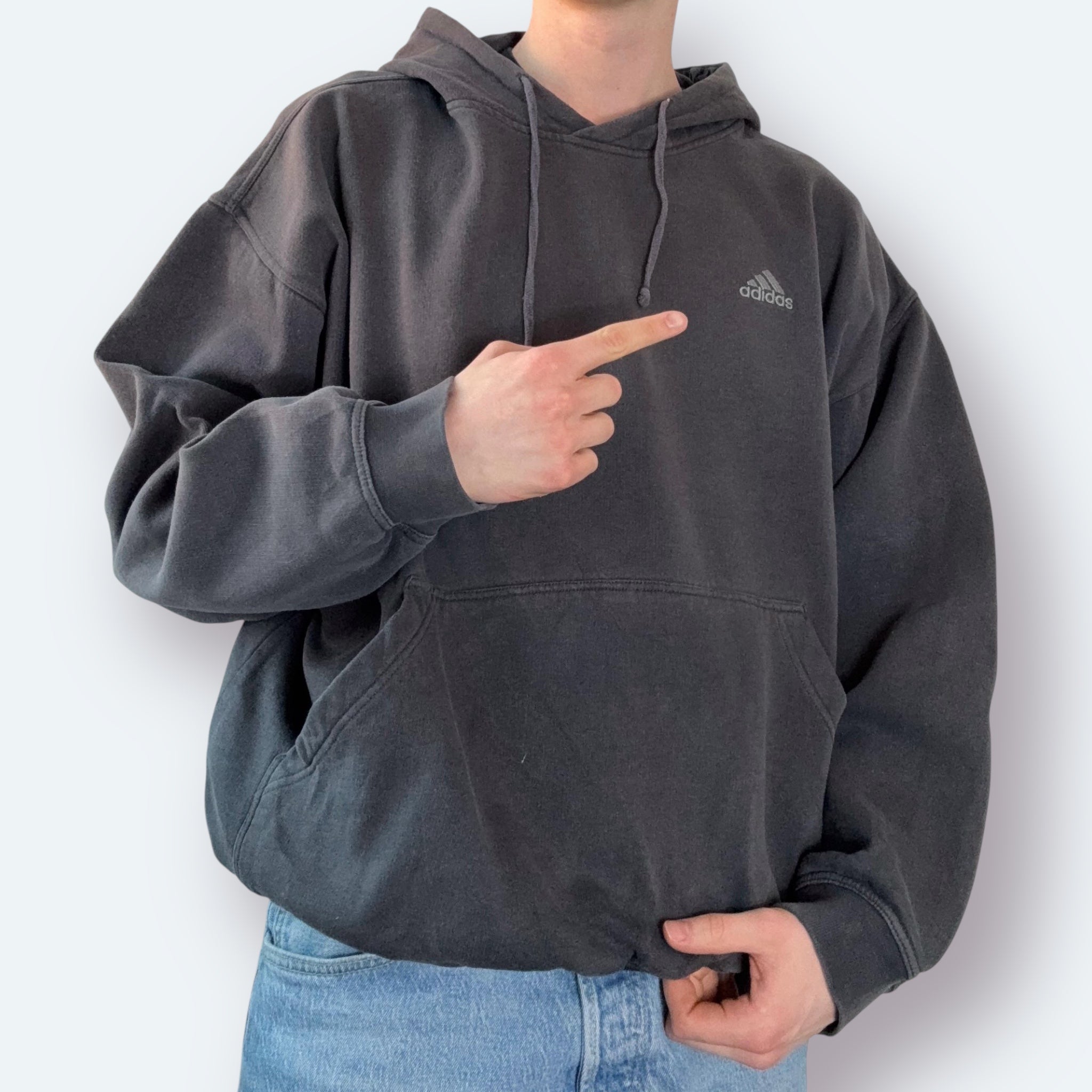 Adidas Hoodie Schwarz aus 2000 L - Vinverse