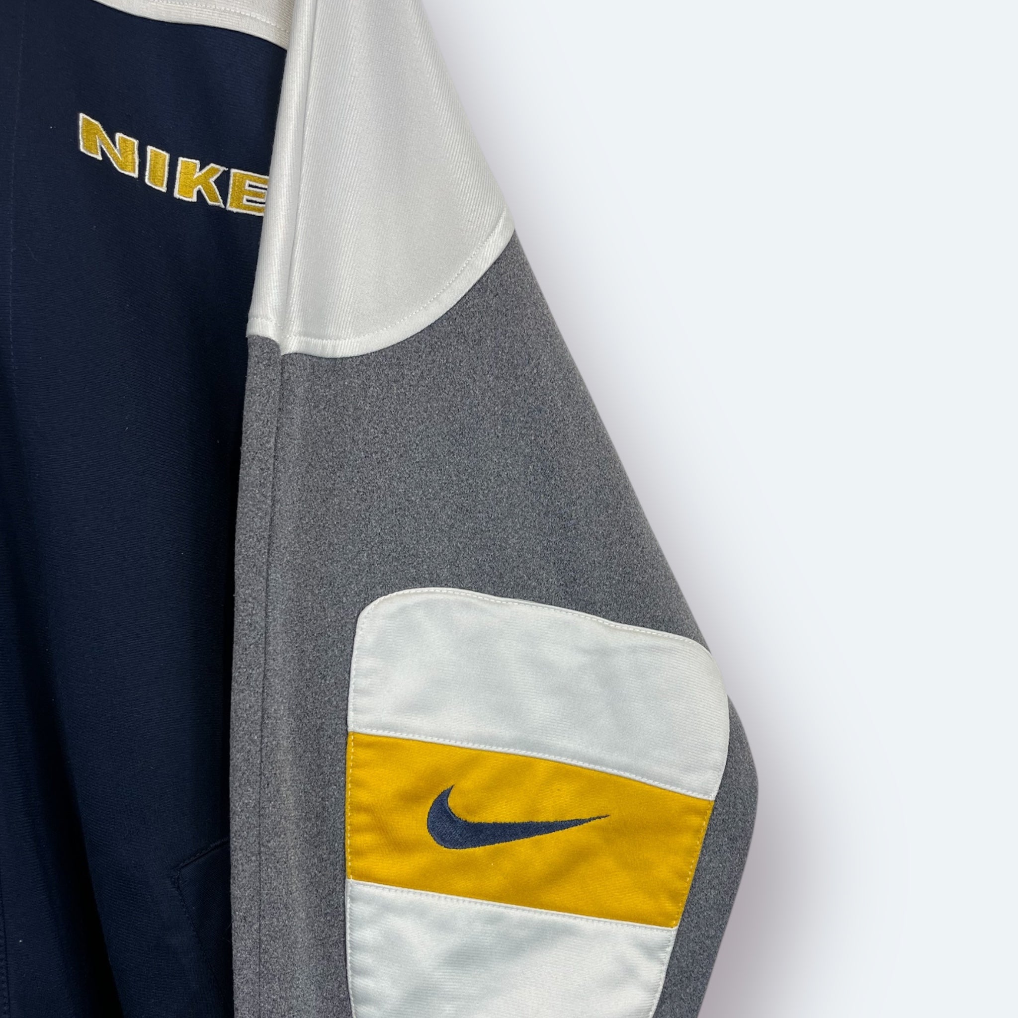 Nike 90er Vintage Trainingsjacke bestickt Blau M - Vinverse