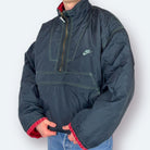 Nike 90s Vintage Outdoor Windbreaker Übergangsjacke Schwarz XL - Vinverse