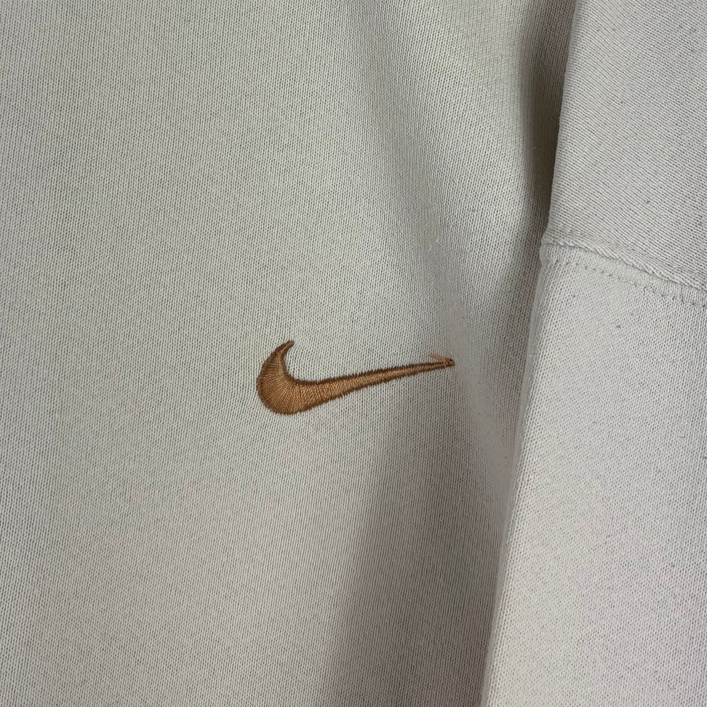 Nike 90s Vintage Hoodie Beige M - Vinverse