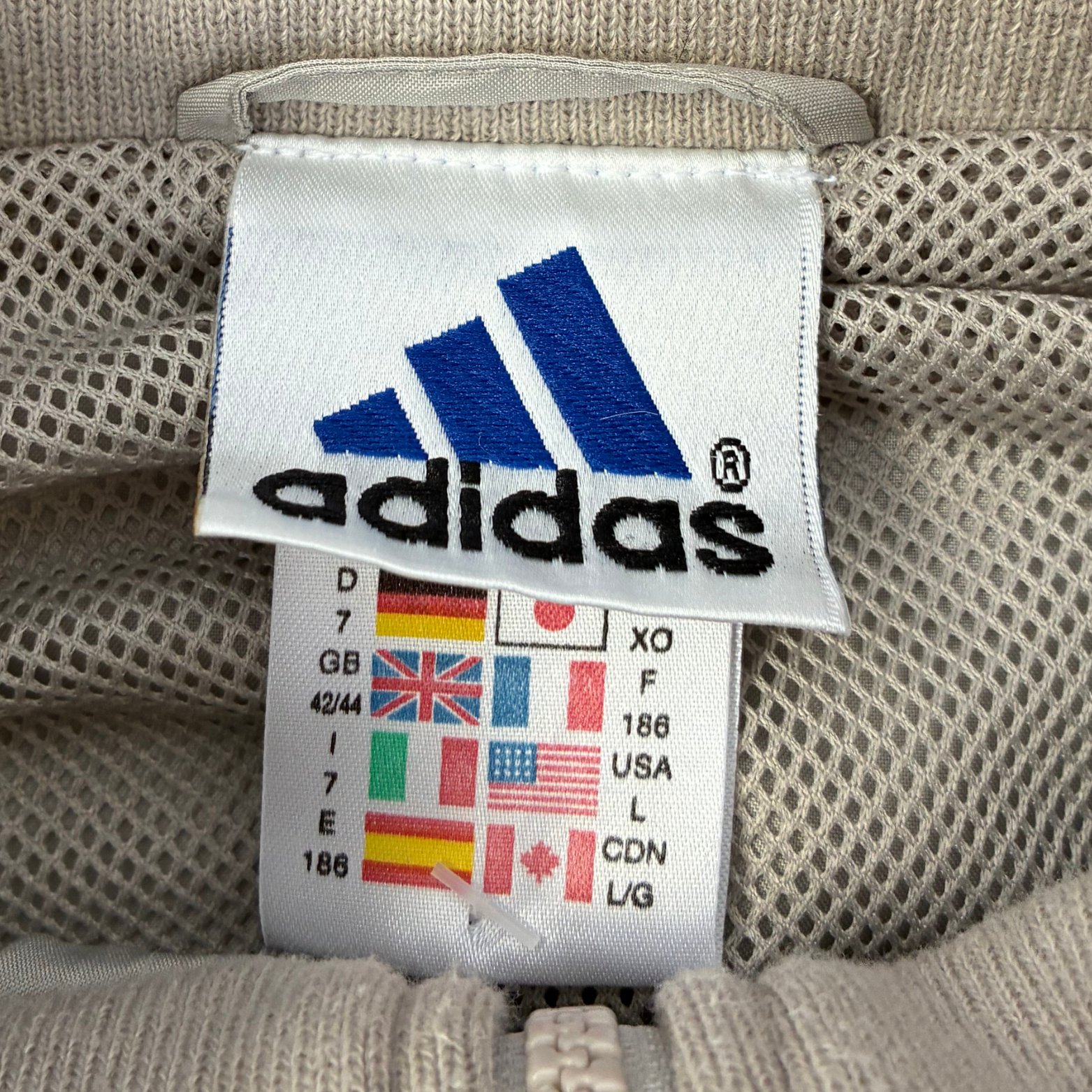 Adidas 1999 Trainingsjacke Beige L - Vinverse
