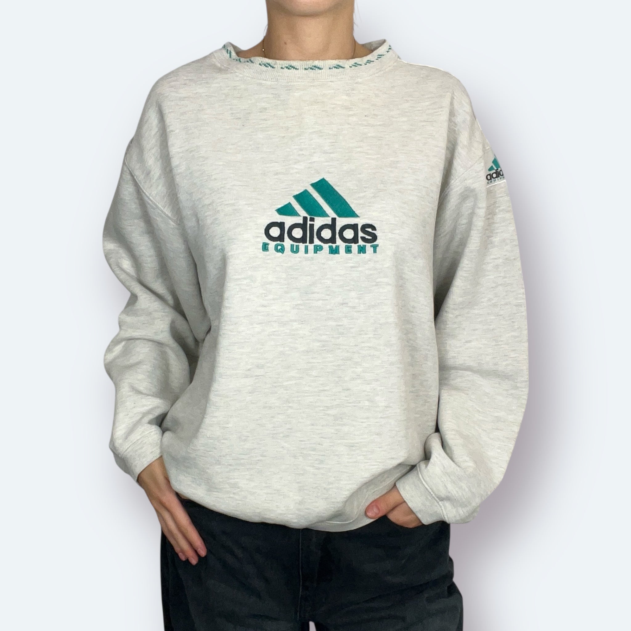 Adidas Equipment Vintage Sweater Grau M - Vinverse