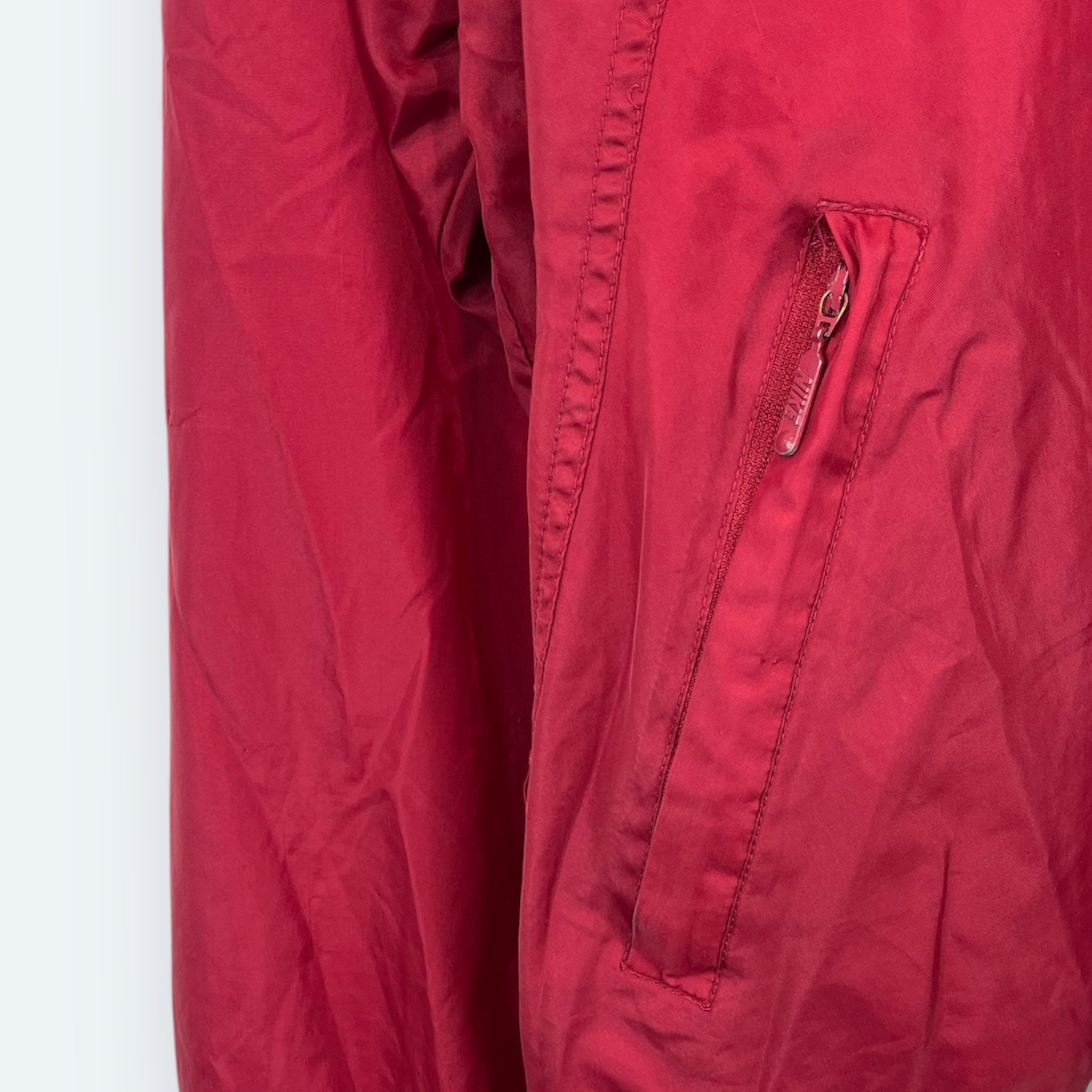 Nike 90s Vintage Trainingsjacke Rot L - Vinverse