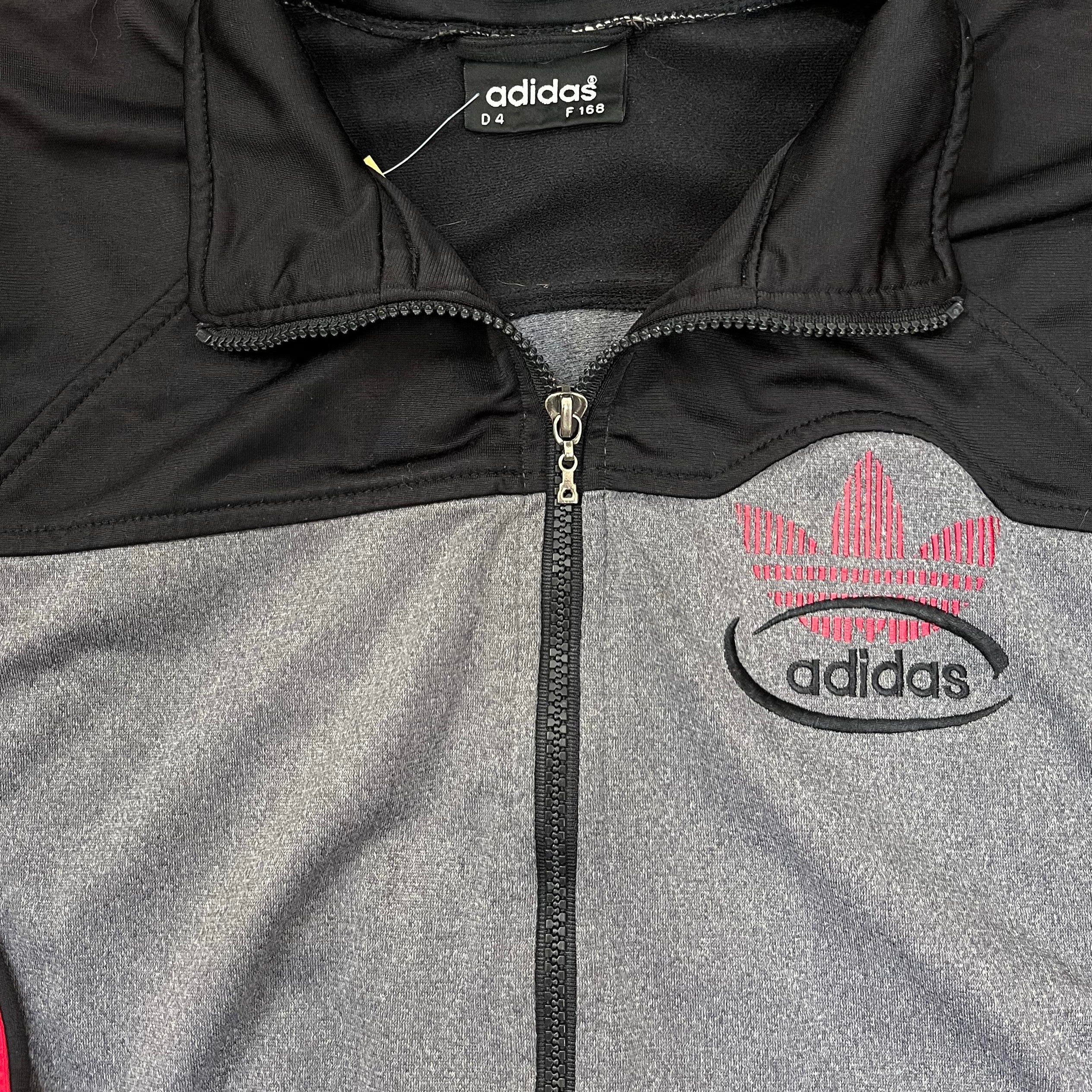 Adidas 80er Vintage Trainingsjacke bestickt S - Vinverse