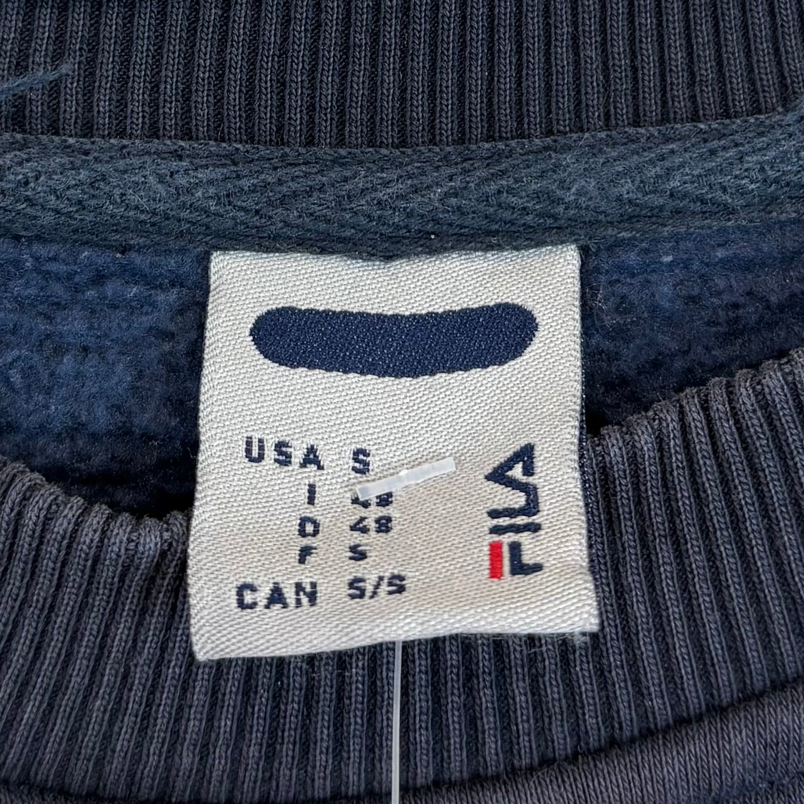 Fila Big Logo Sweater Marineblau S - Vinverse