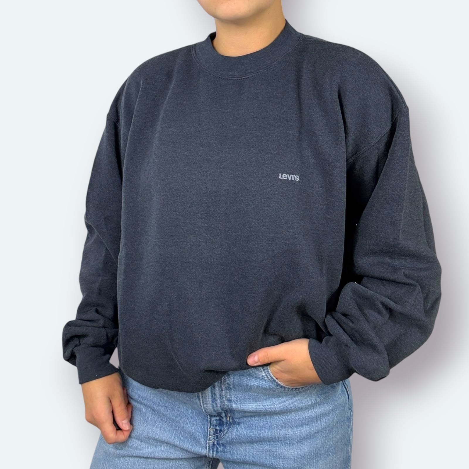 Levi's Vintage Sweater 90s Grau L - Vinverse