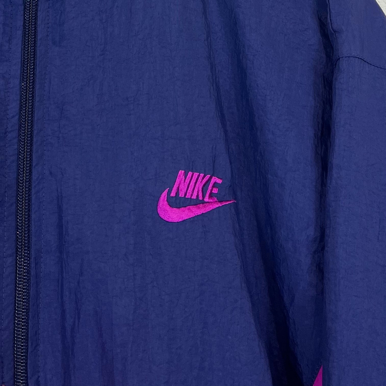 Nike 90s Vintage Trainingsjacke Lila M - Vinverse
