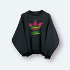 Adidas 80s Vintage Sweater Print Schwarz S - Vinverse