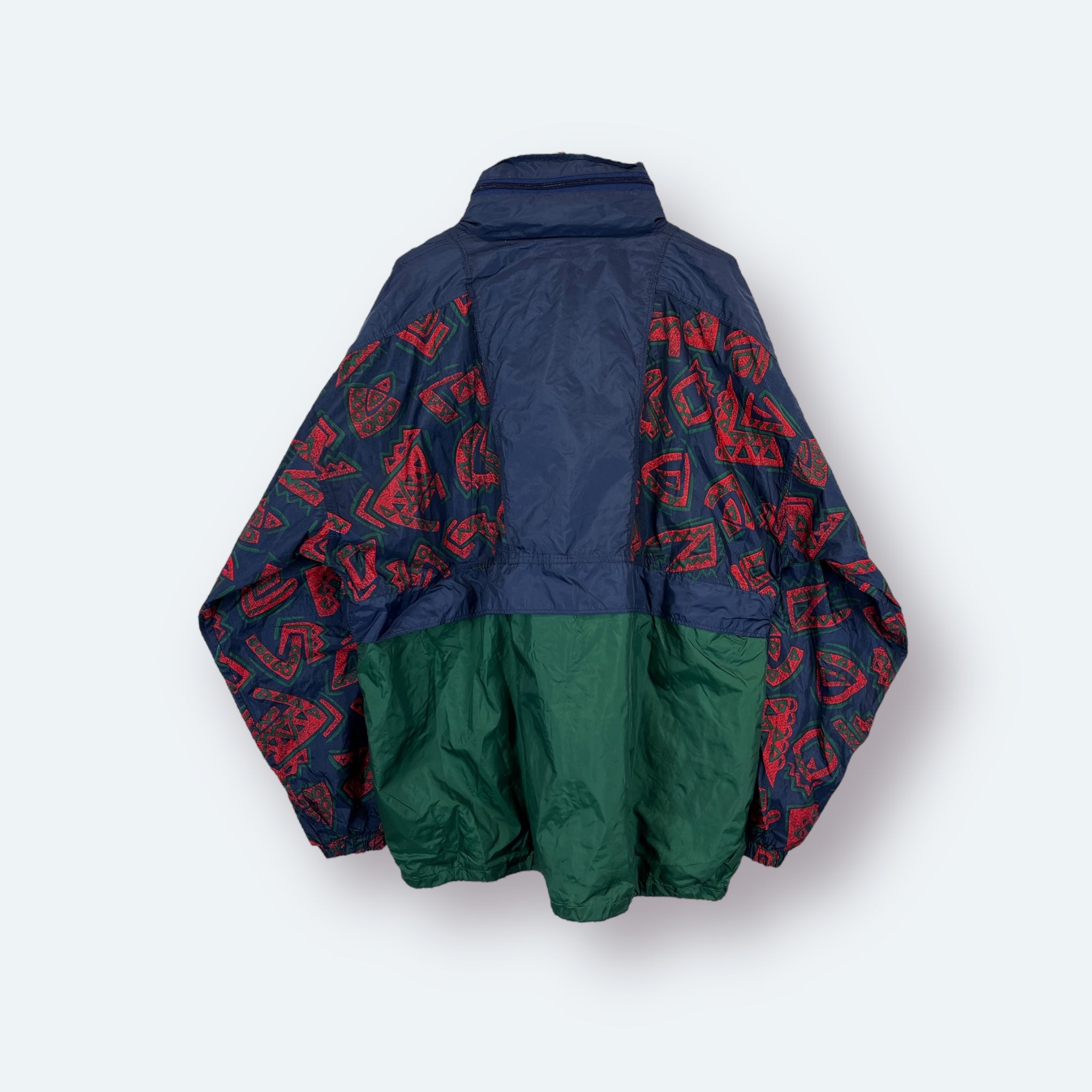 Shamp 90s Vintage Trainingsjacke Blau Grün M - Vinverse