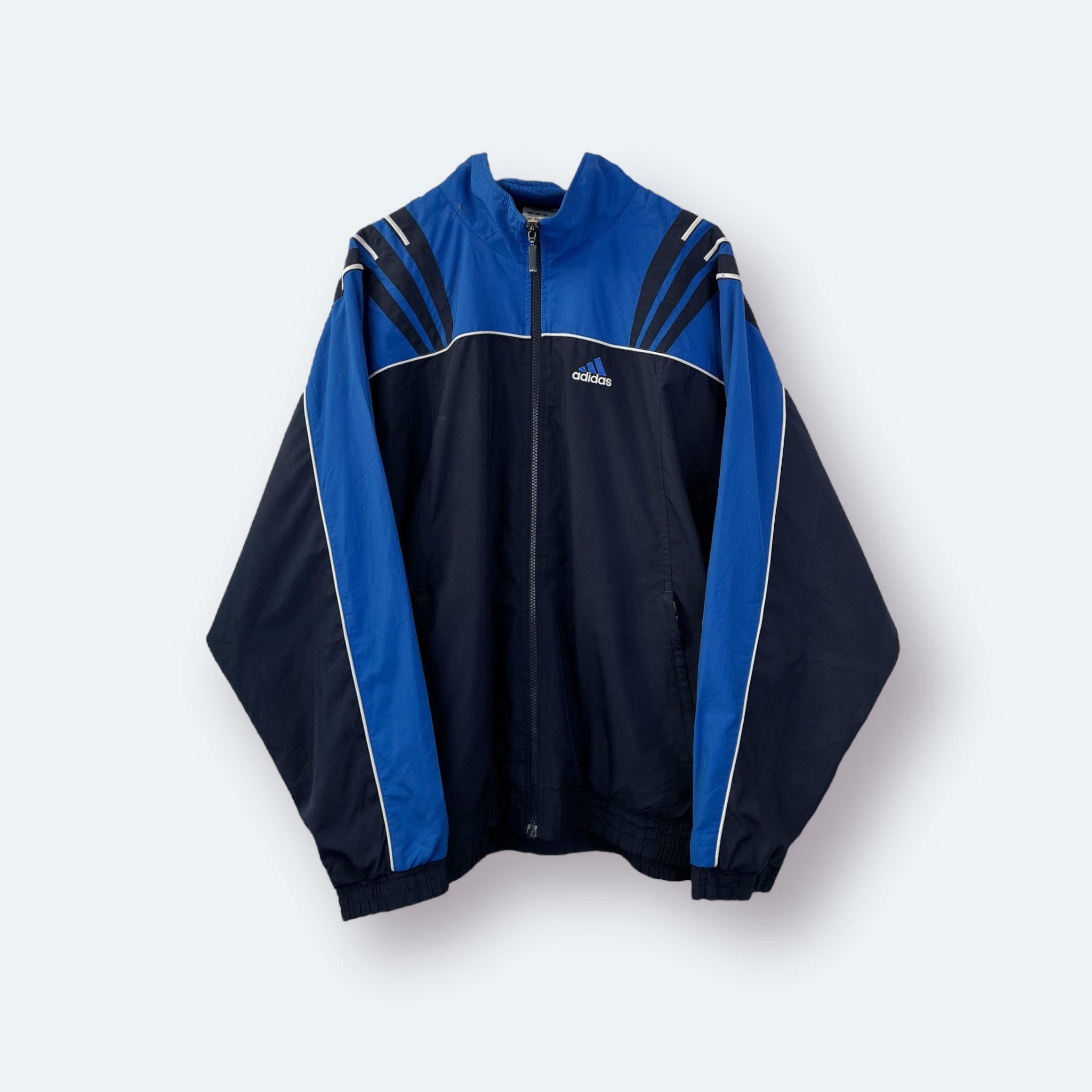Adidas 2003 Trainingsjacke bestickt Blau L - Vinverse