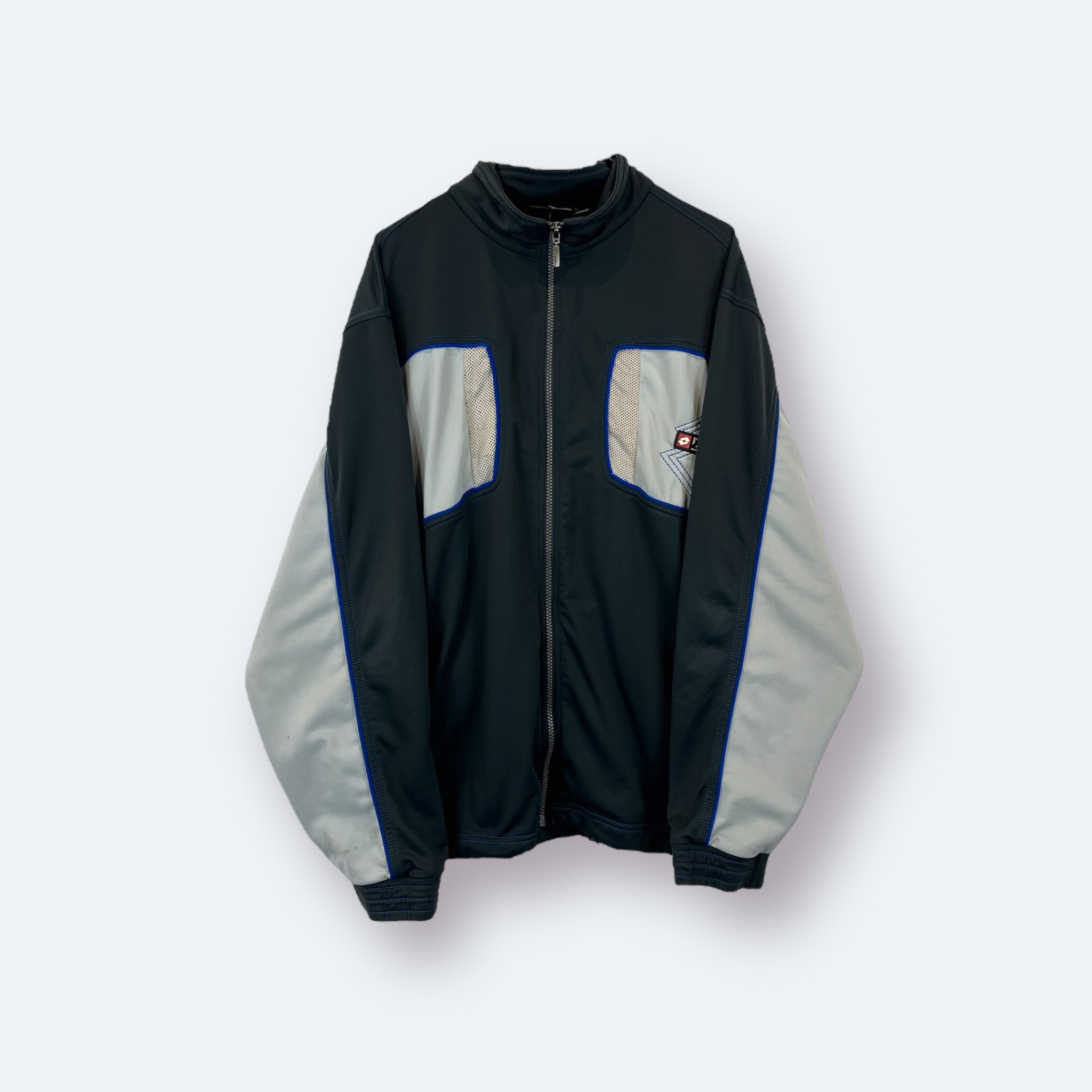 Lotto 2000er Trainingsjacke bestickt Grau L - Vinverse