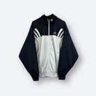 Adidas Vintage Trainingsjacke Grau Schwarz S - Vinverse