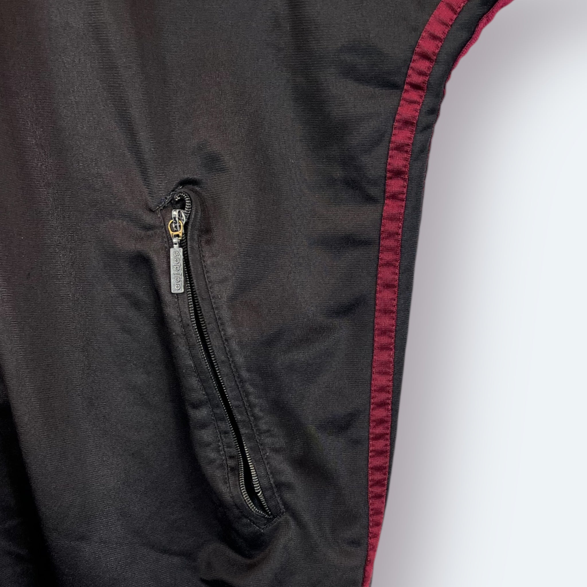 Adidas 90er Trainingsjacke bestickt Schwarz L - Vinverse