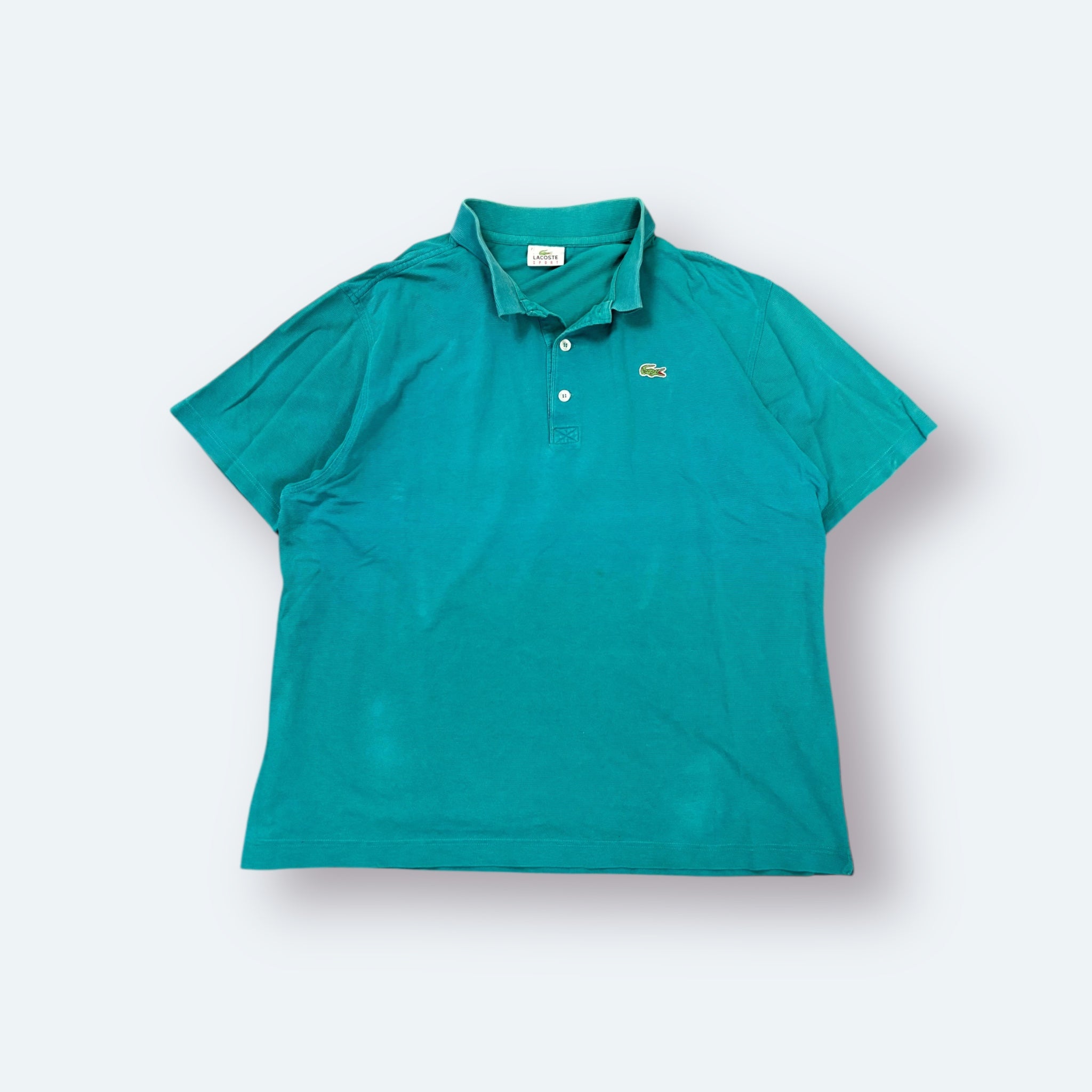 Lacoste Polo Shirt bestickt Türkis L - Vinverse