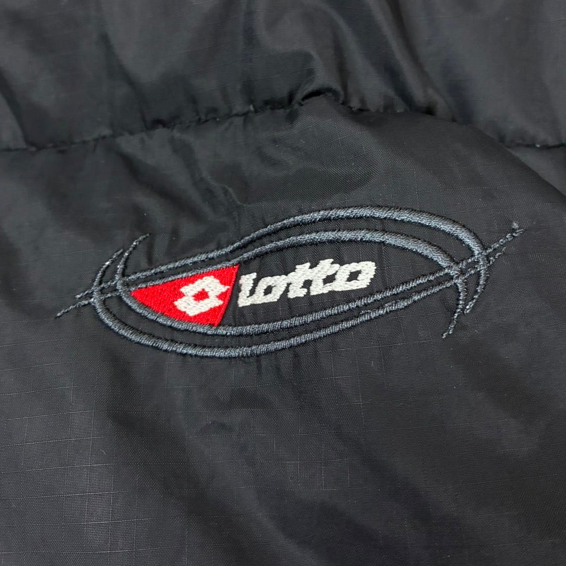 Lotto 2000s Y2K Puffer Jacke Schwarz L - Vinverse