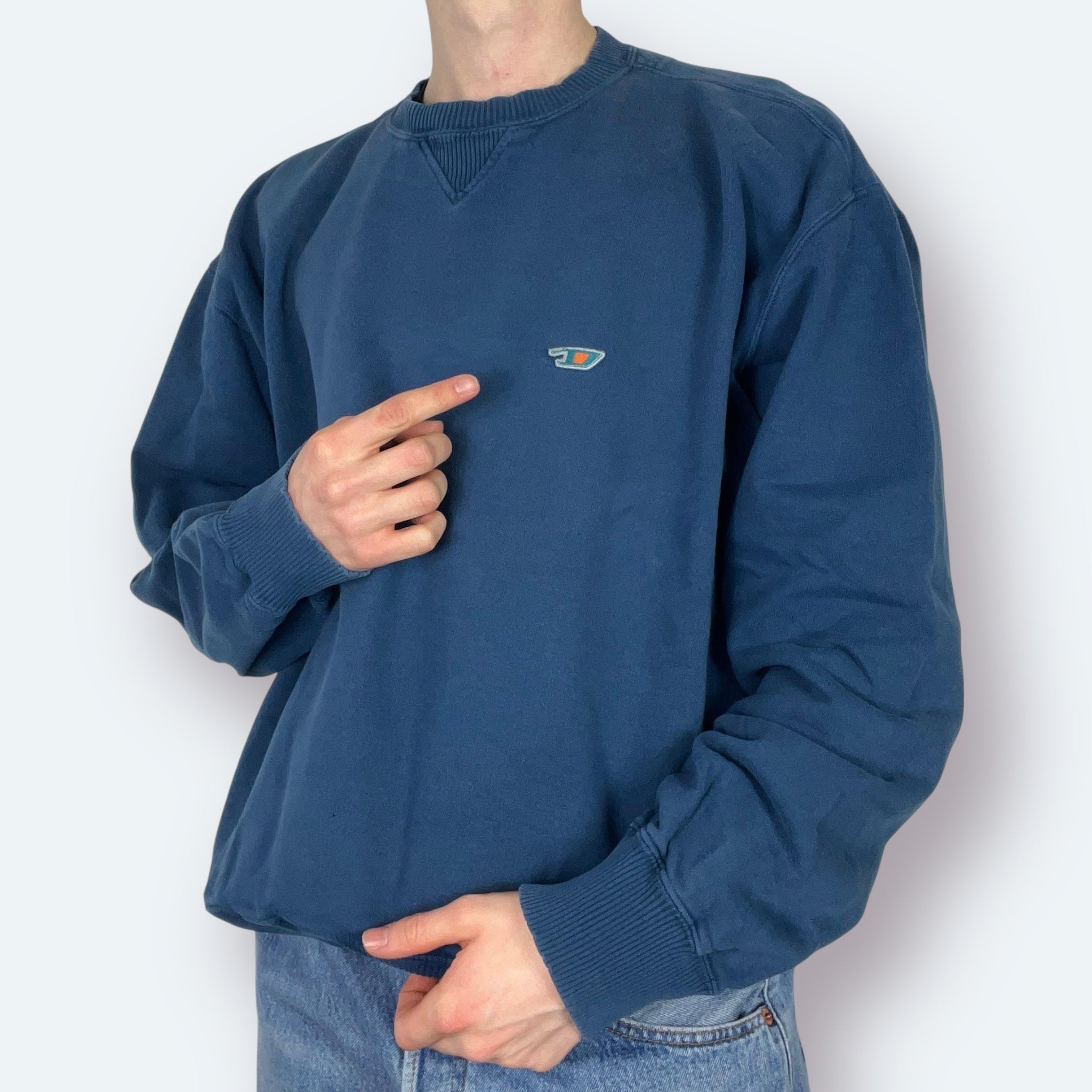 Diesel 90s Vintage Sweater Blau M - Vinverse