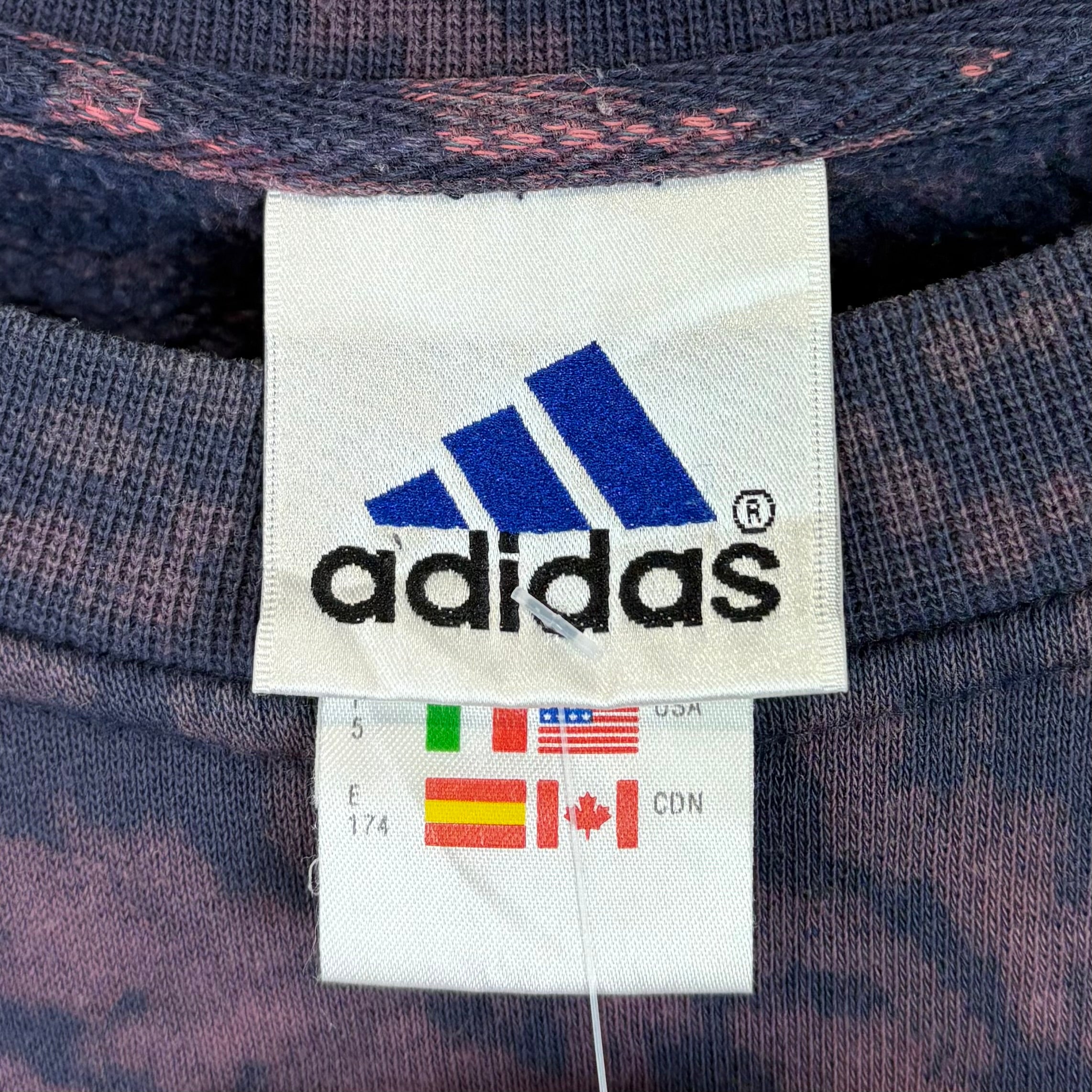 Adidas Y2K Sweater Re:Bleach 2001 Marineblau Lila L - Vinverse