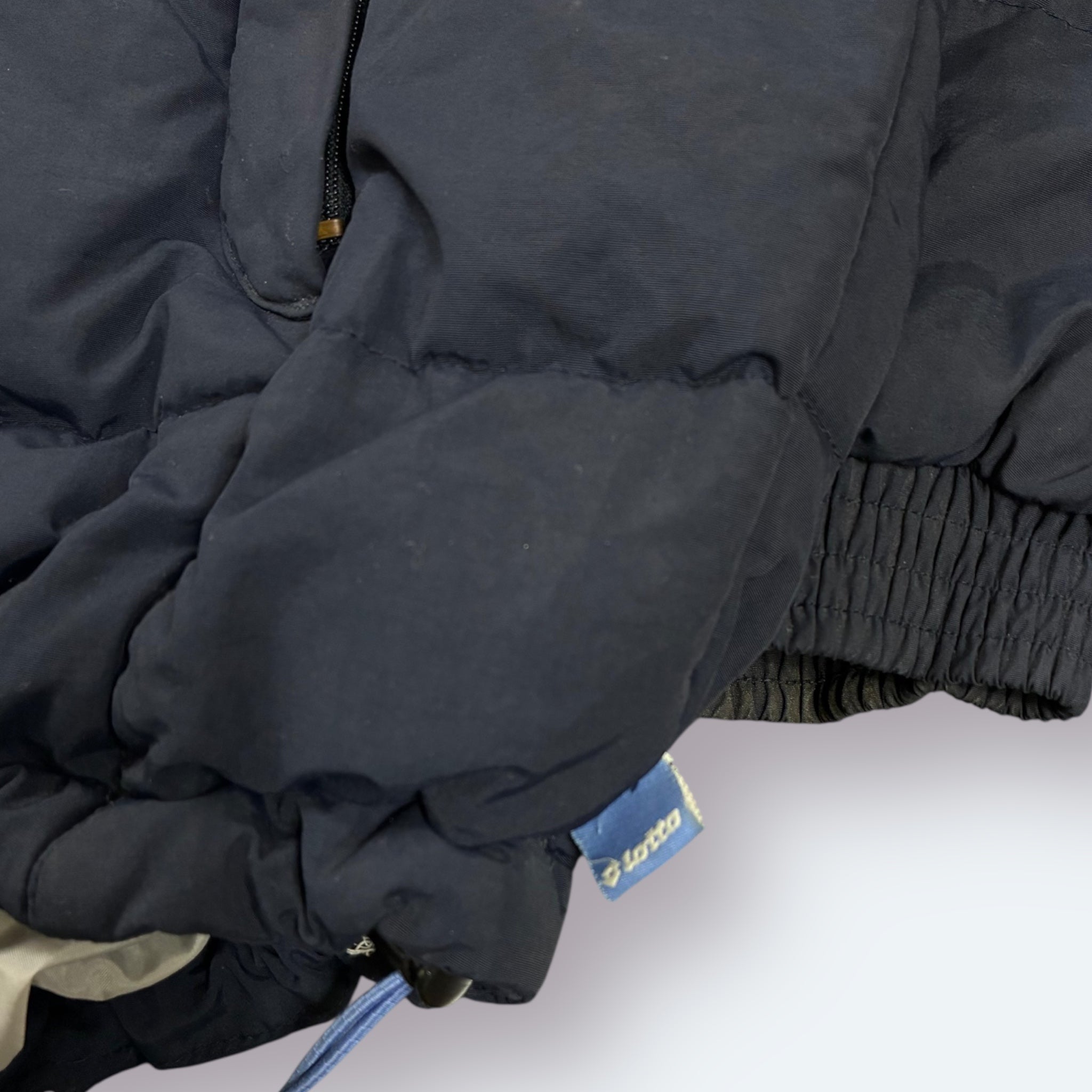 Lotto 2000s Y2K Daunen Puffer Jacke Marineblau L - Vinverse