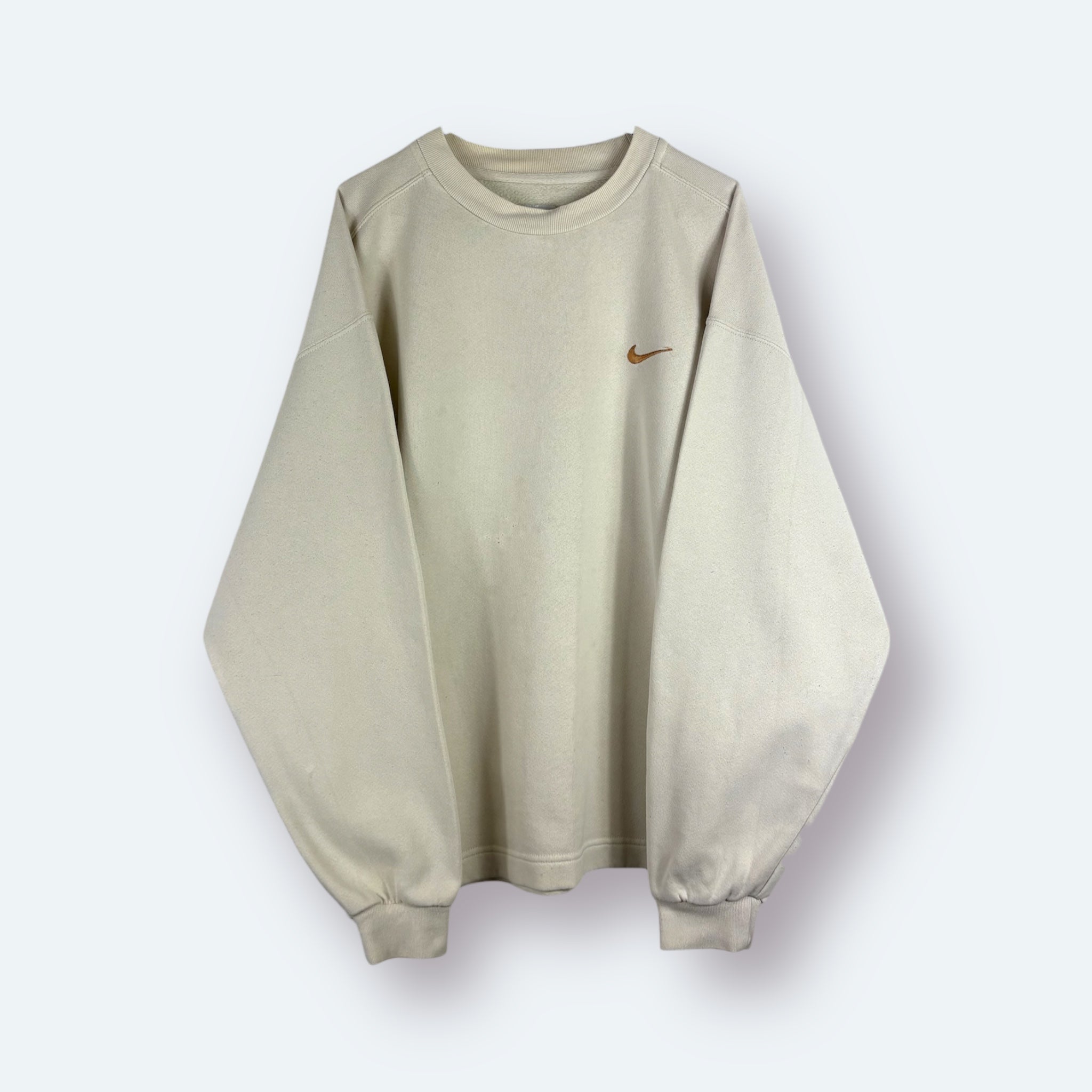 Nike 90s Vintage Hoodie Beige M - Vinverse
