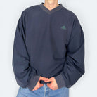 Adidas Windbreaker aus 2000 Dunkelgrau L - Vinverse