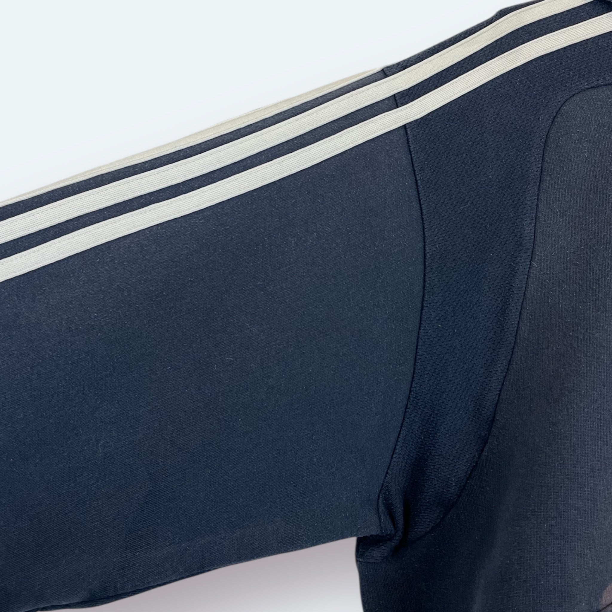 Adidas 2000er Hoodie bestickt Marineblau L - Vinverse