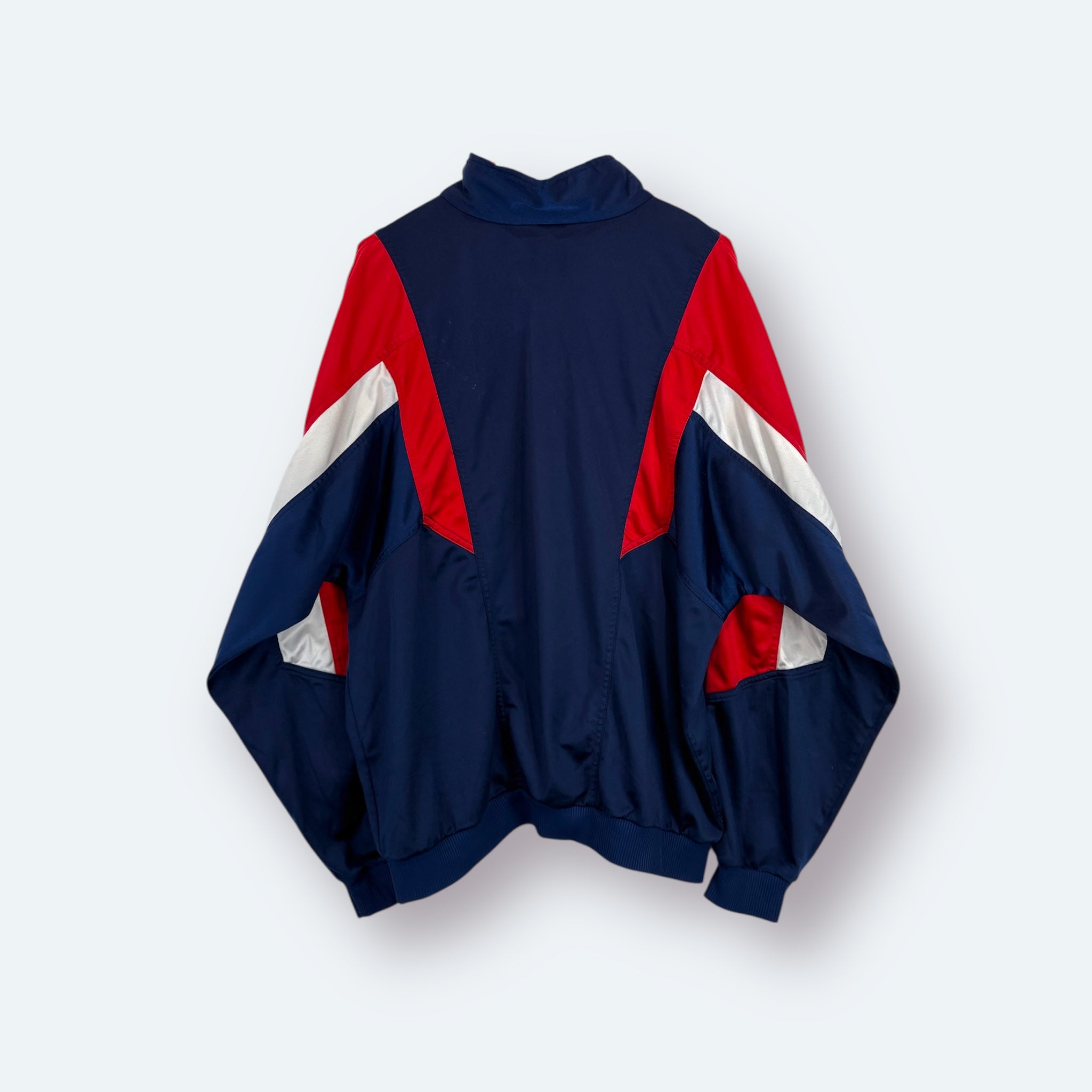 Nike 90s Vintage Trainingsjacke Marineblau Rot L - Vinverse
