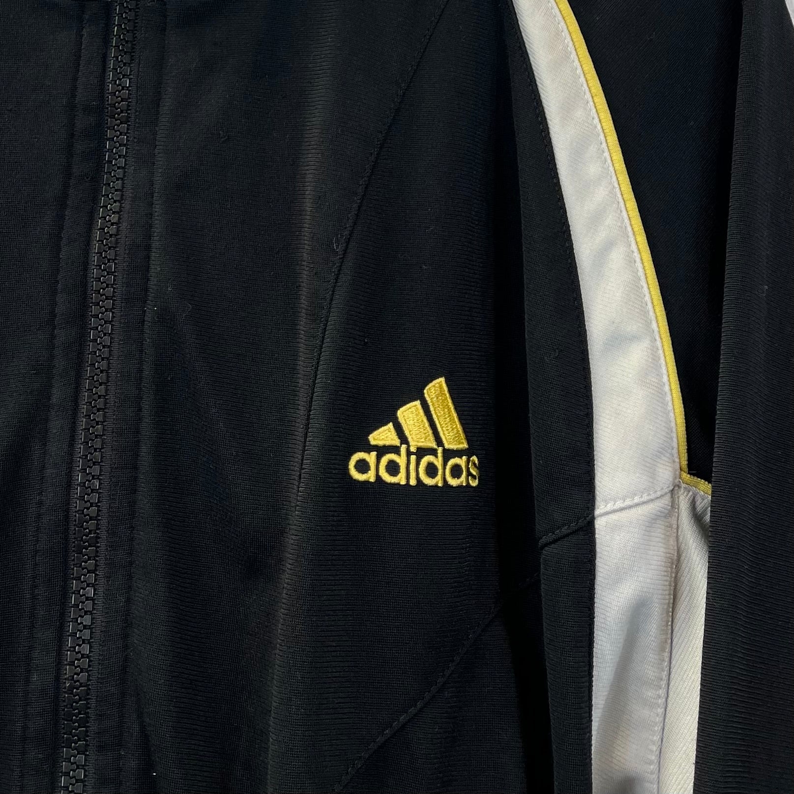 Adidas 2000er Trainingsjacke bestickt Schwarz L - Vinverse