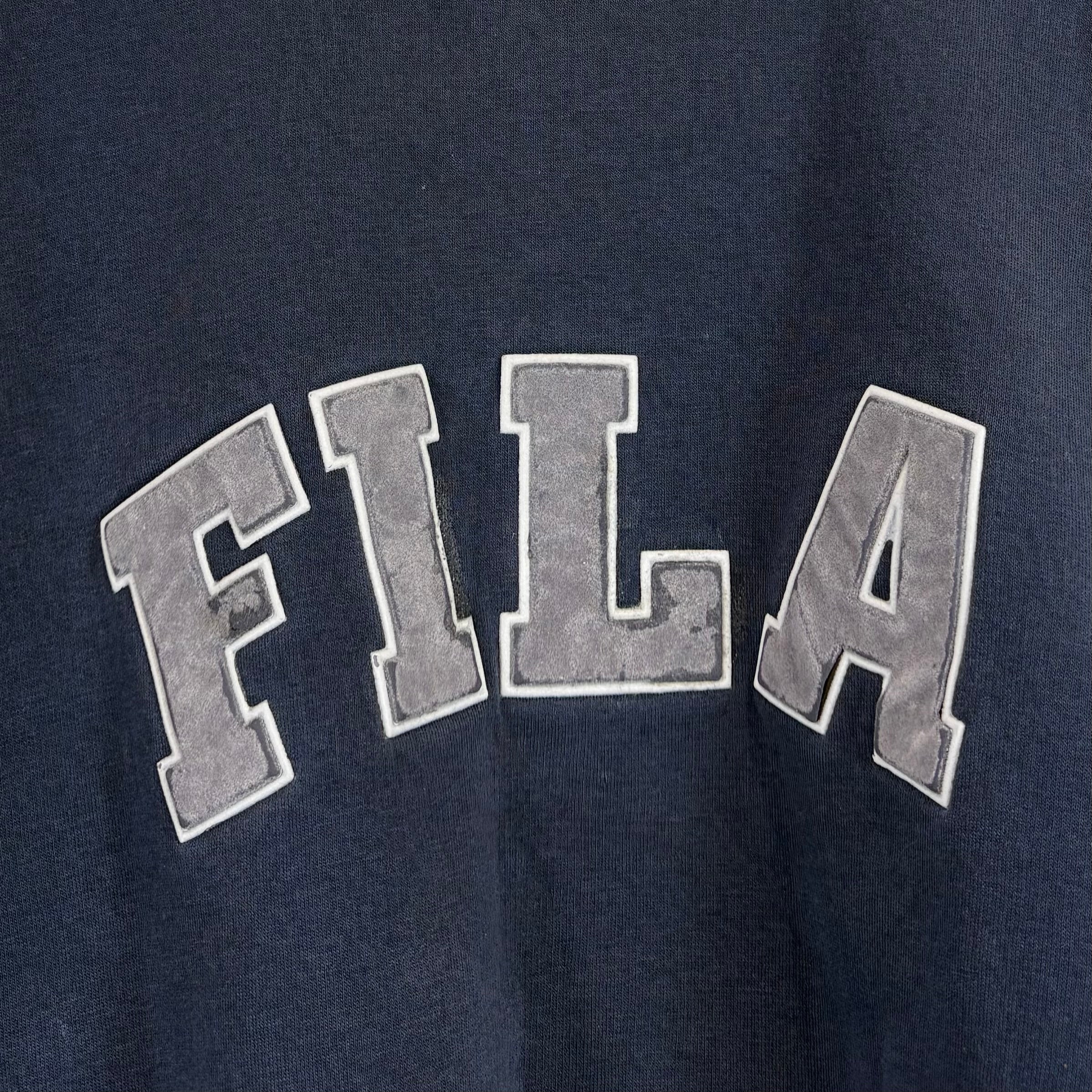 Fila Big Logo Sweater Marineblau S - Vinverse